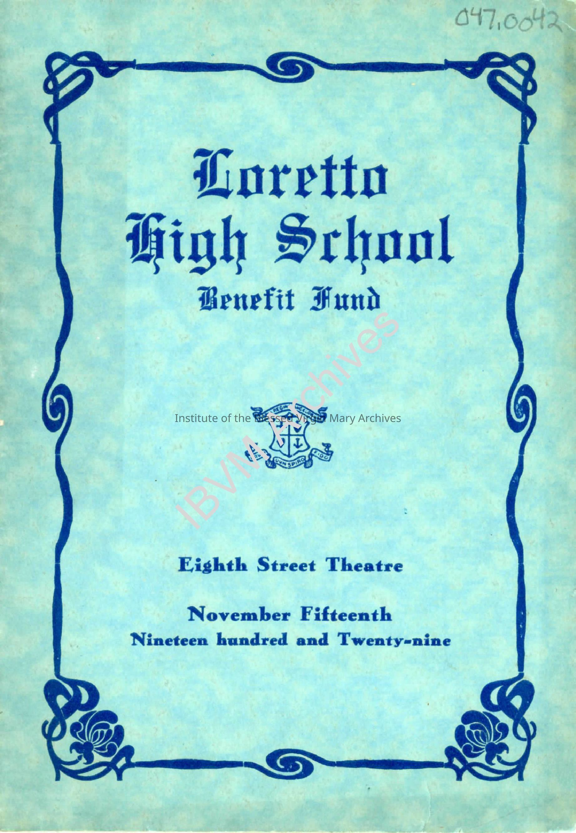 Loretto High School Benefit Fund Program: PDF, Watermarked