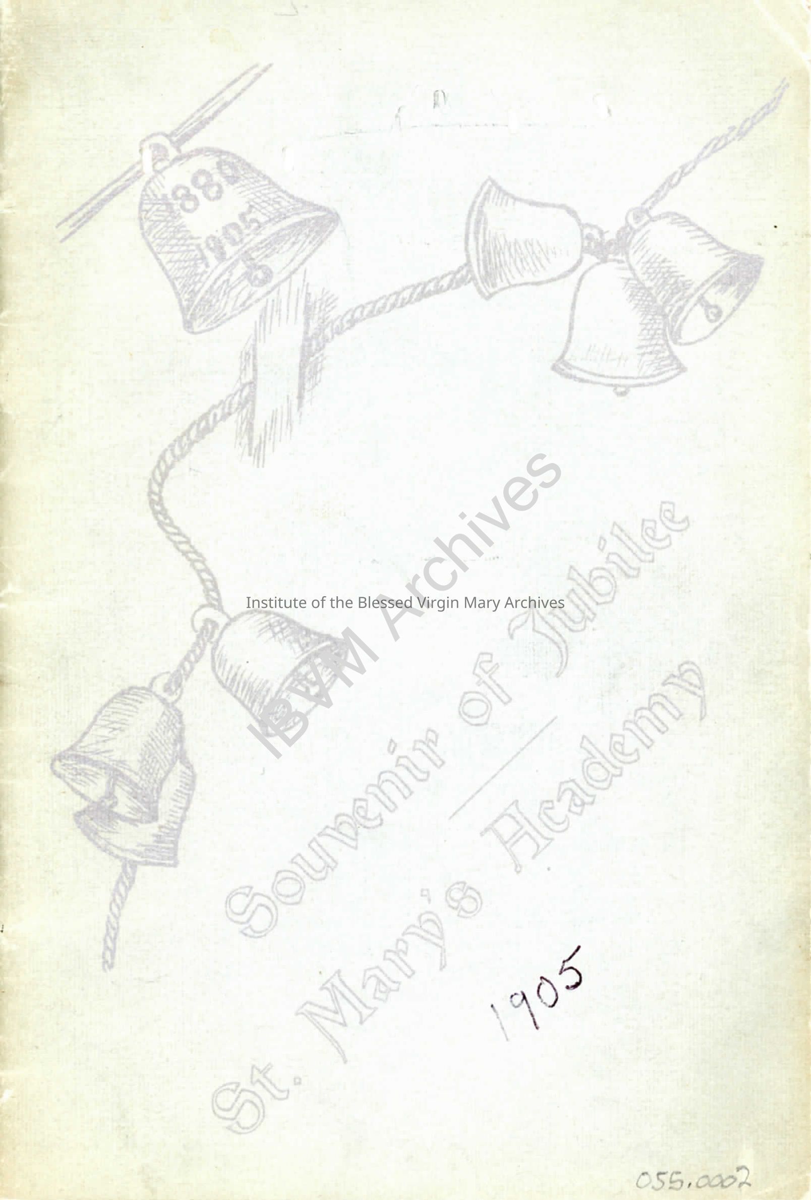 St. Mary's Academy Directory, 1905: PDF, Watermarked
