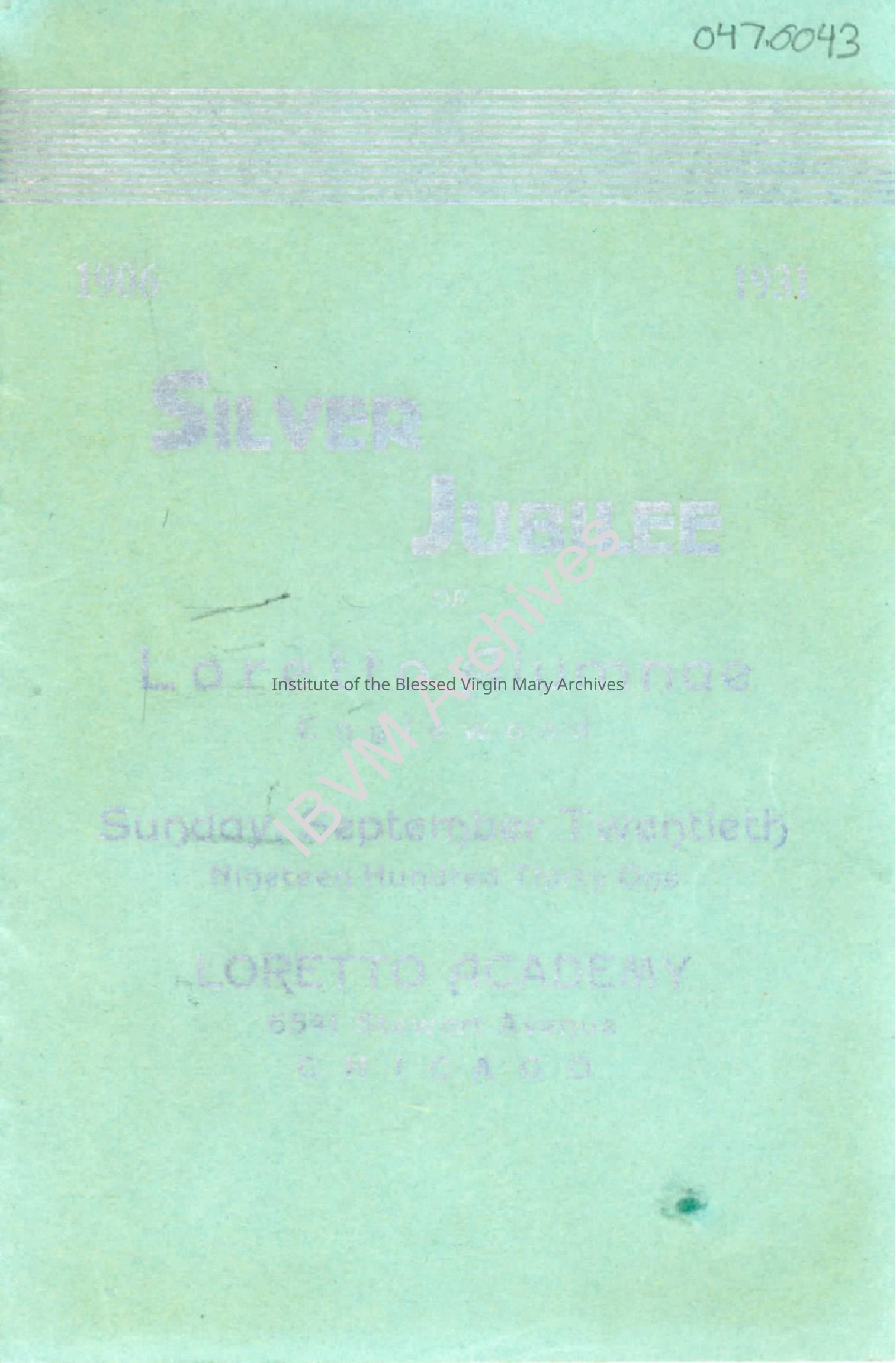 Loretto High School Alumnae Silver Jubilee Program: PDF, Watermarked