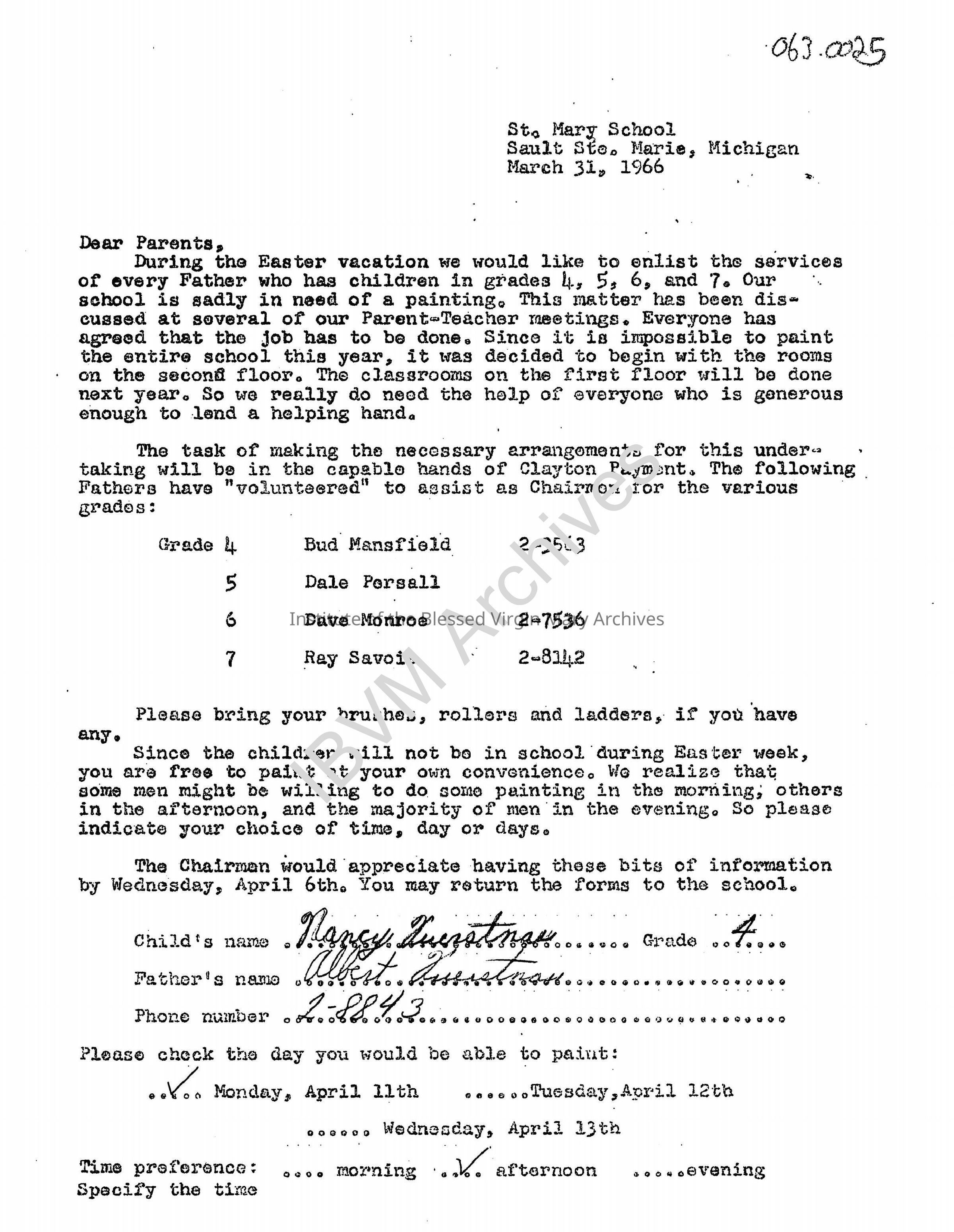 Letter to Parents Regarding School Painting: PDF, Watermarked