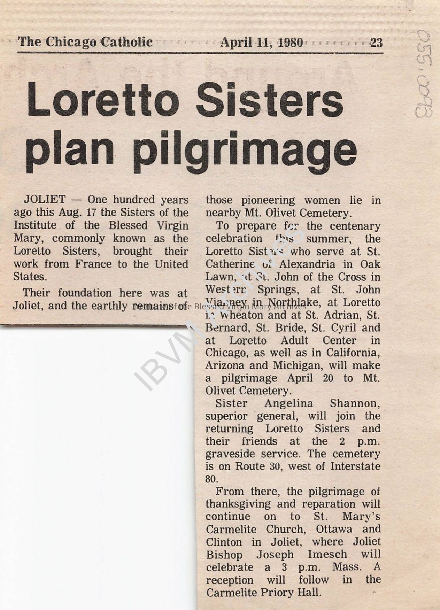 Loretto Sisters Plan Pilgrimage: PDF, Watermarked