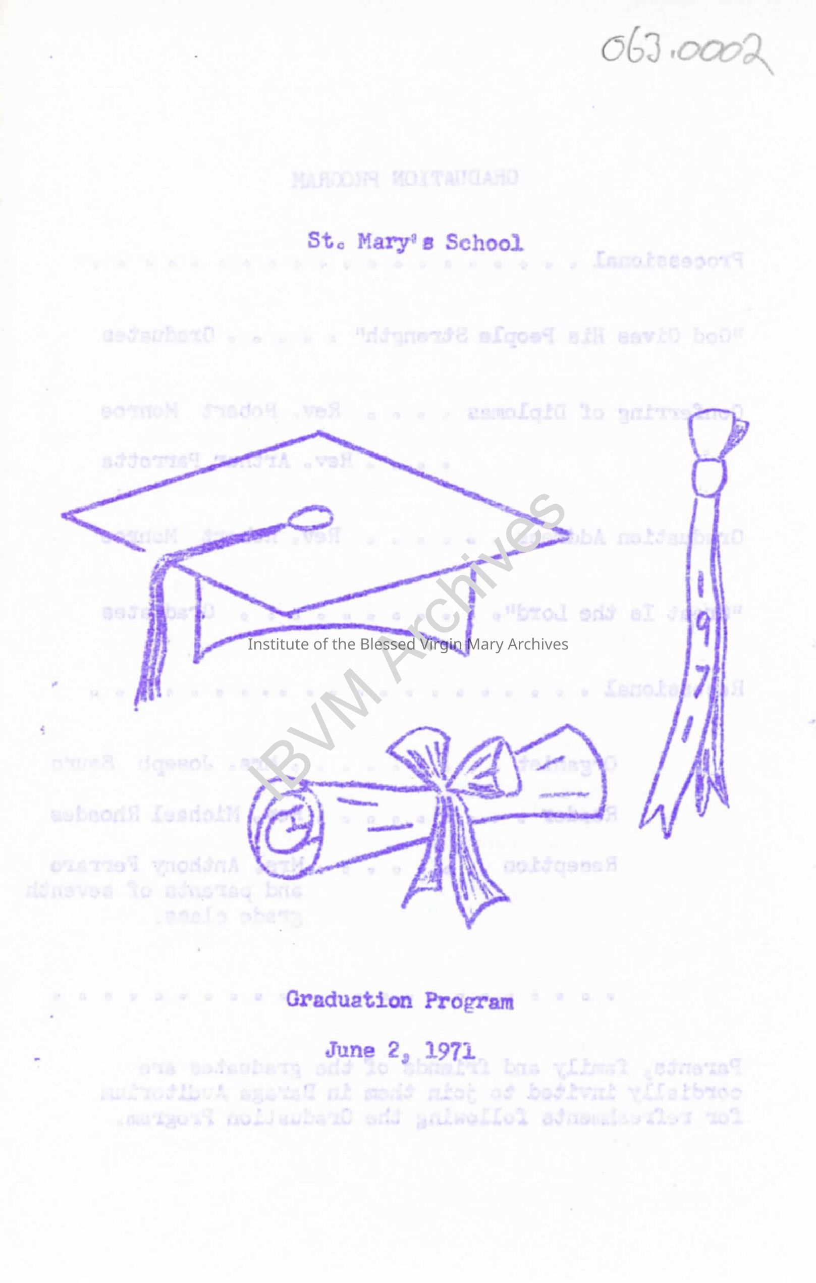 St. Mary’s School Graduation Program: PDF, Watermarked