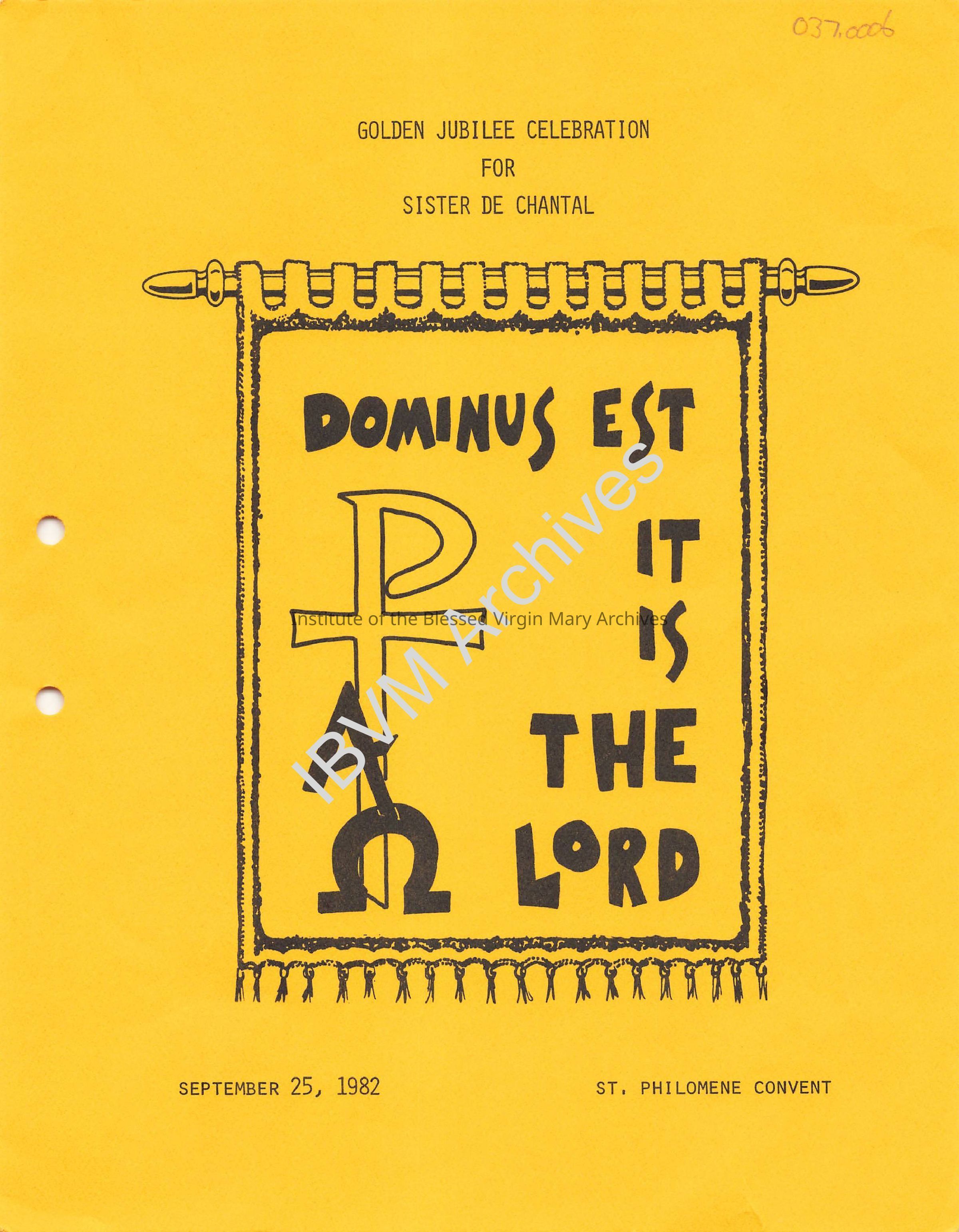 Sister de Chantal Golden Jubilee Program: PDF, Watermarked