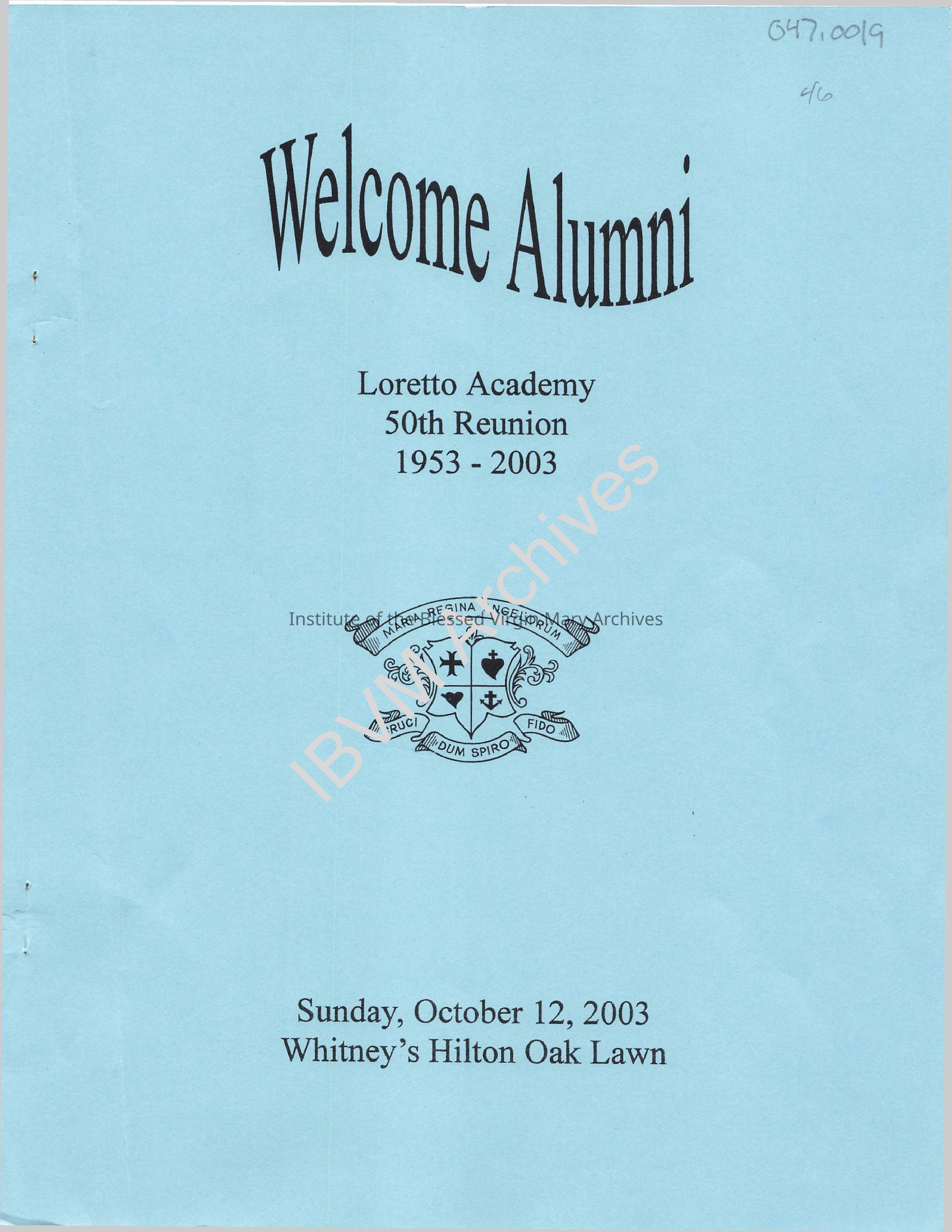 Loretto Academy 50th Anniversary Reunion Program: PDF, Watermarked