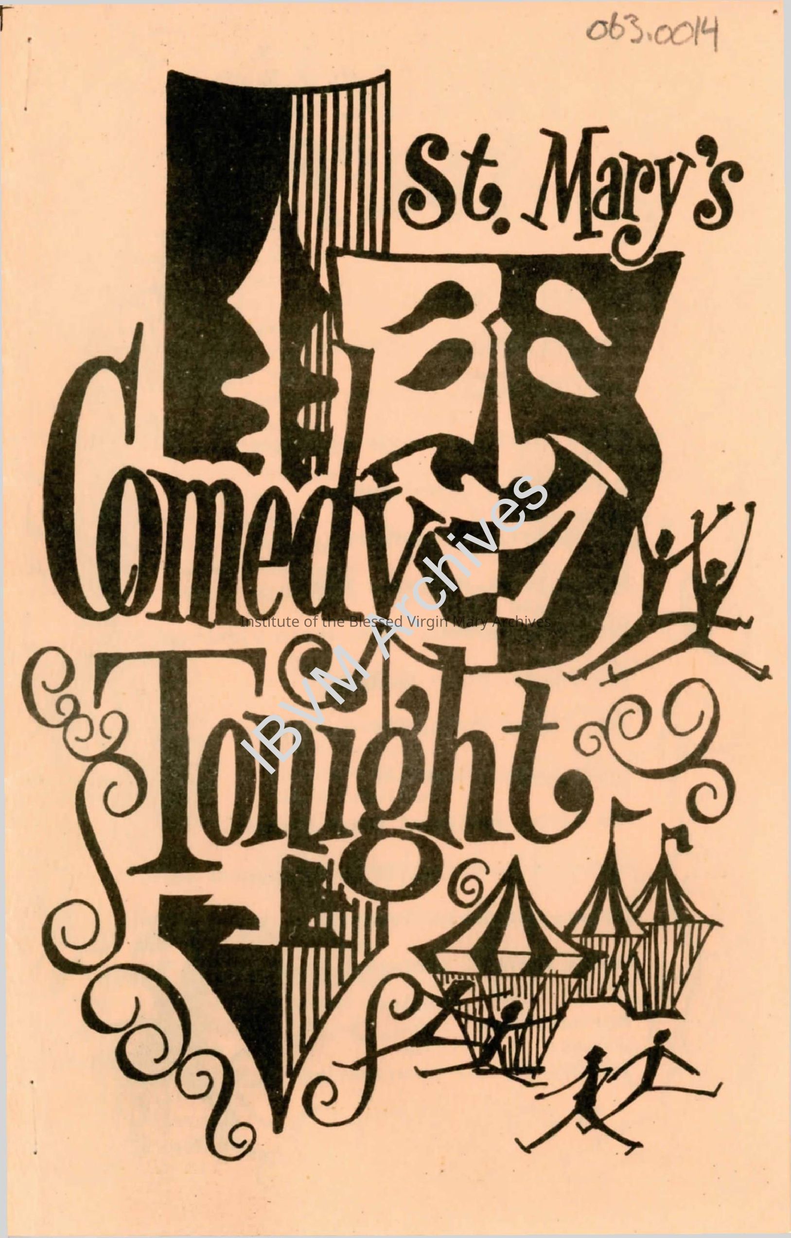 St. Mary's Comedy Tonight Program: PDF, Watermarked
