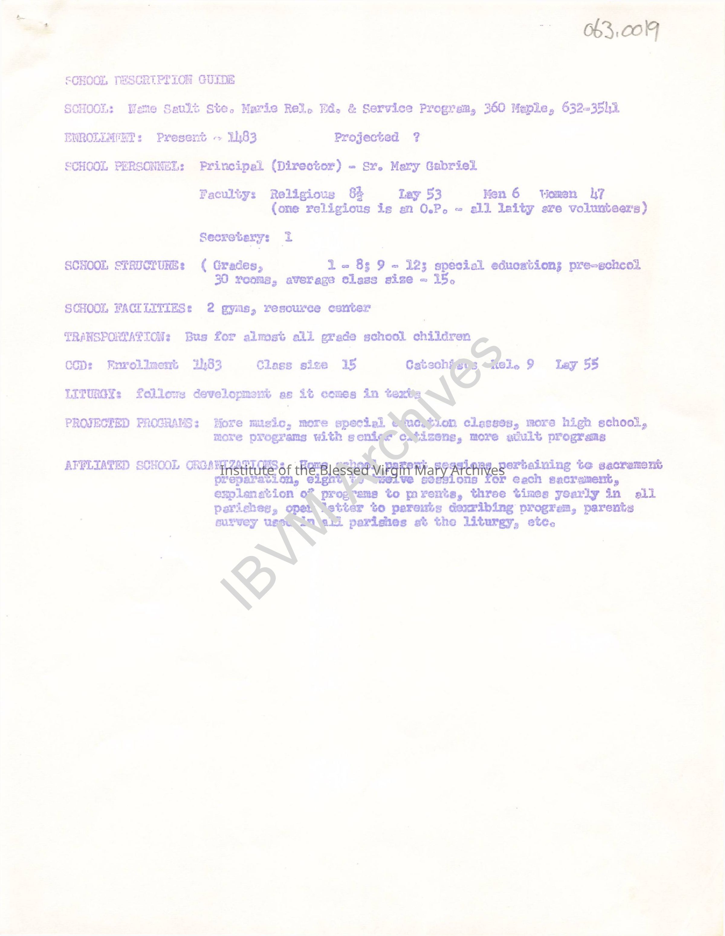 School Description Guide: PDF, Watermarked