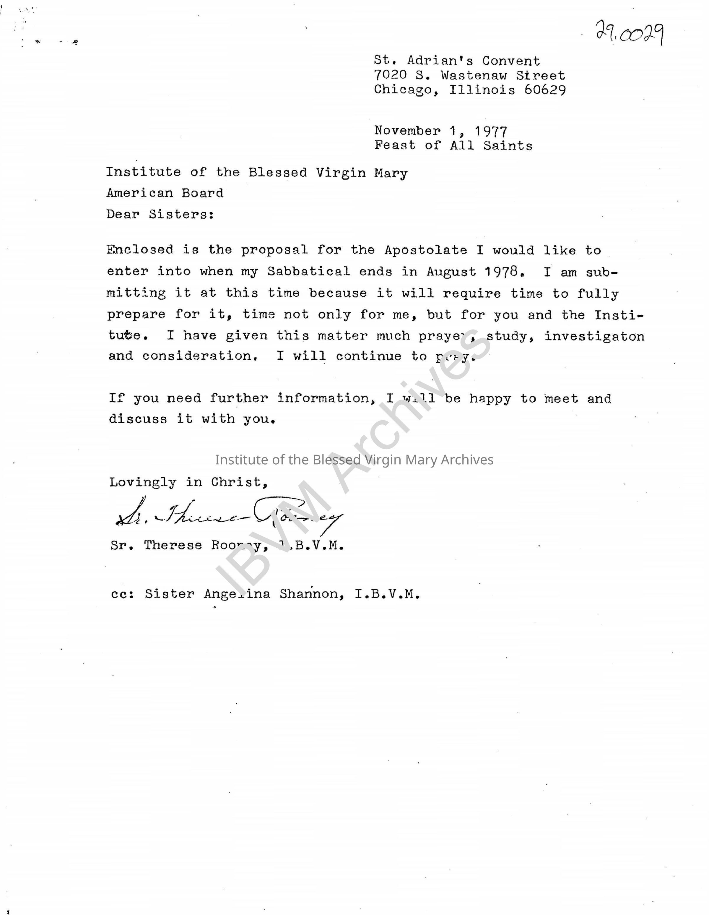 Assinins, Michigan Ministry Proposal: PDF/A, Watermarked