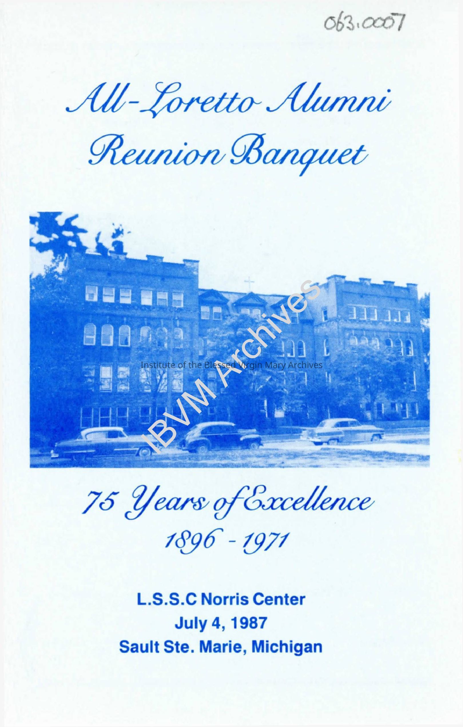 All – Loretto Alumni Reunion Banquet Program: PDF, Watermarked