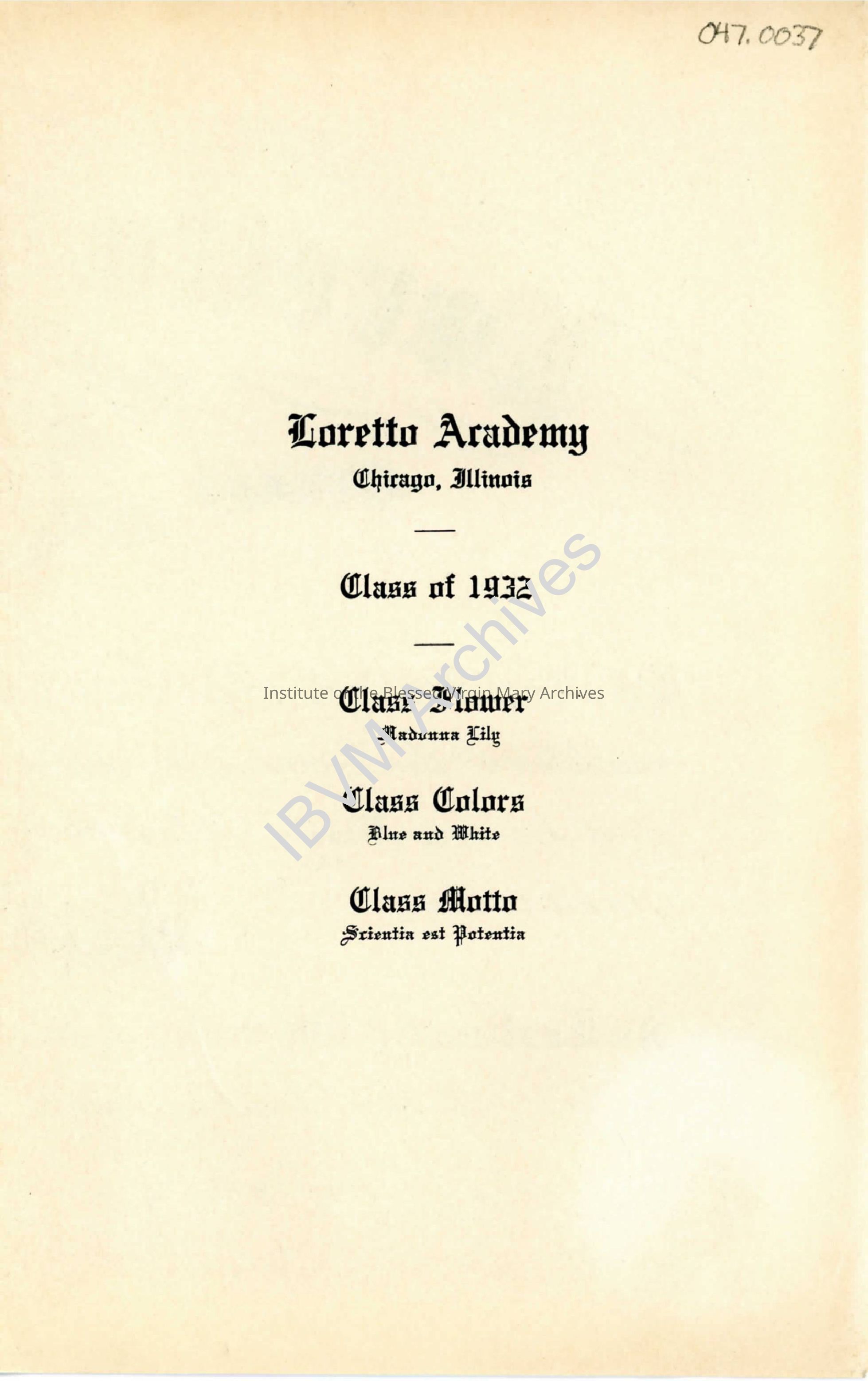 Loretto High School Diploma: PDF, Watermarked