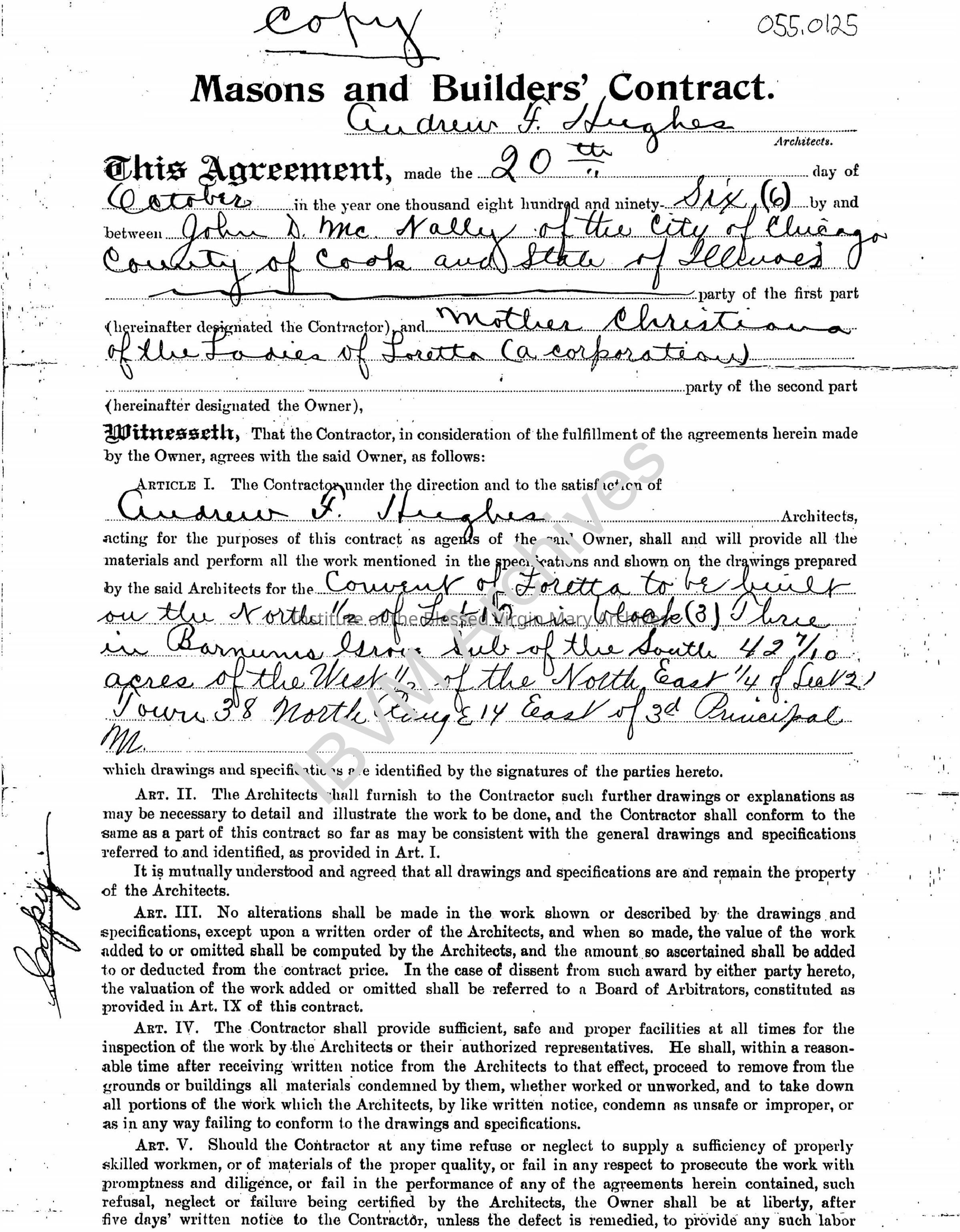 Masons and Builder's Contract: PDF, Watermarked