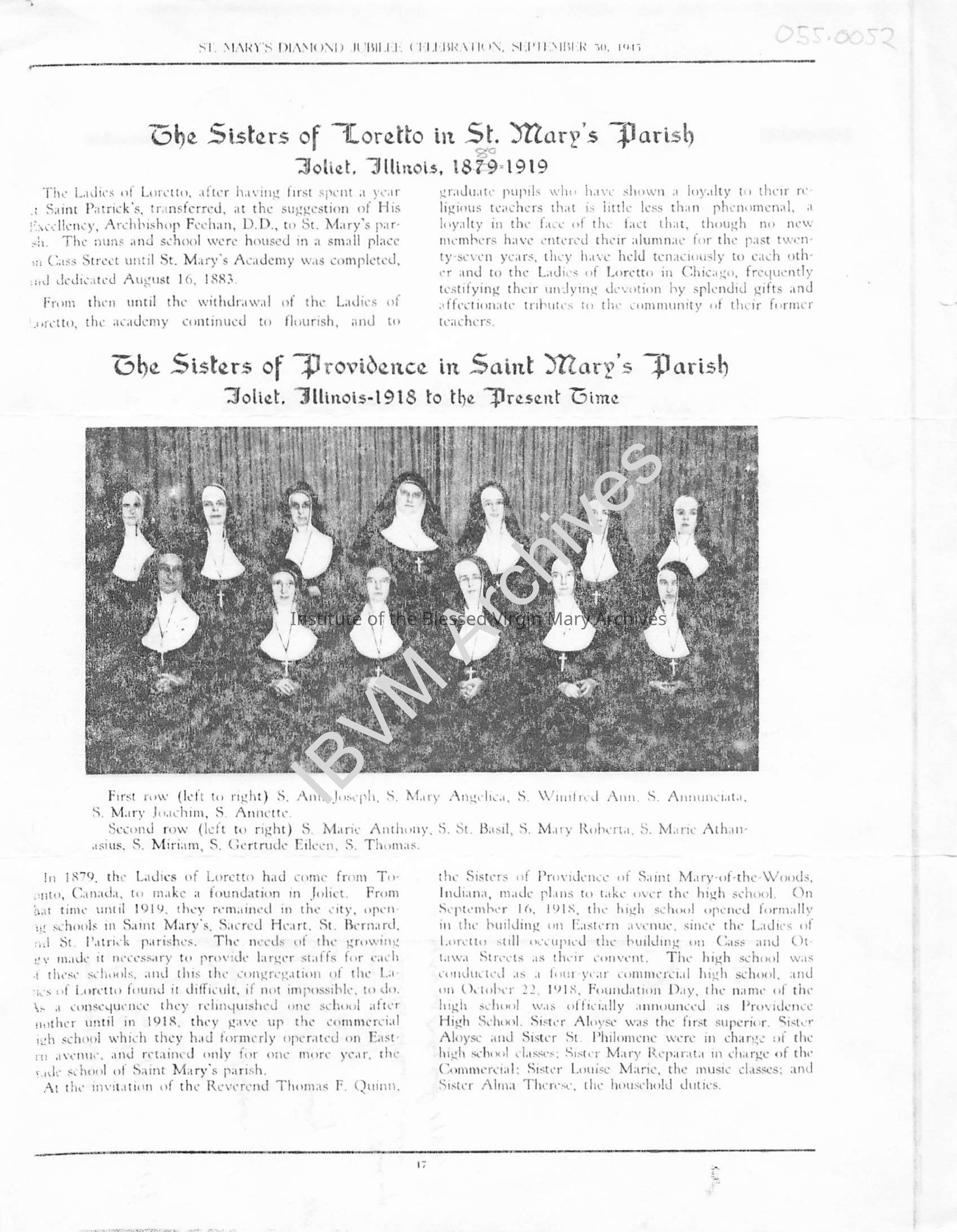 St. Mary's Parish Diamond Jubilee Celebration: PDF, Watermarked