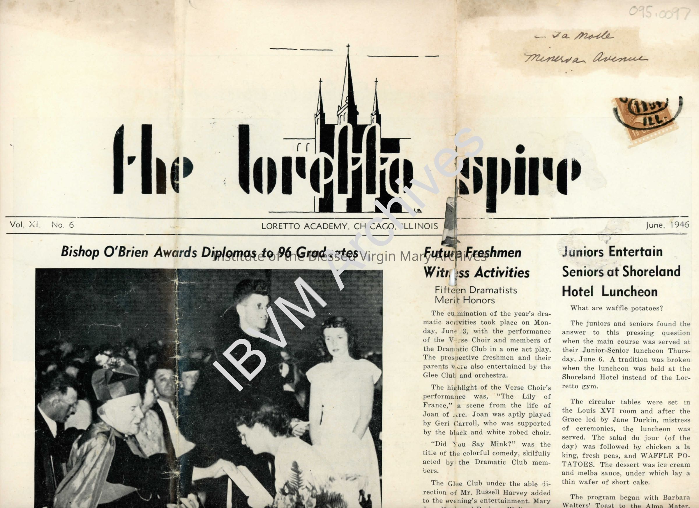 Loretto Spire, Volume XI No. 6, 1946: PDF, Watermarked