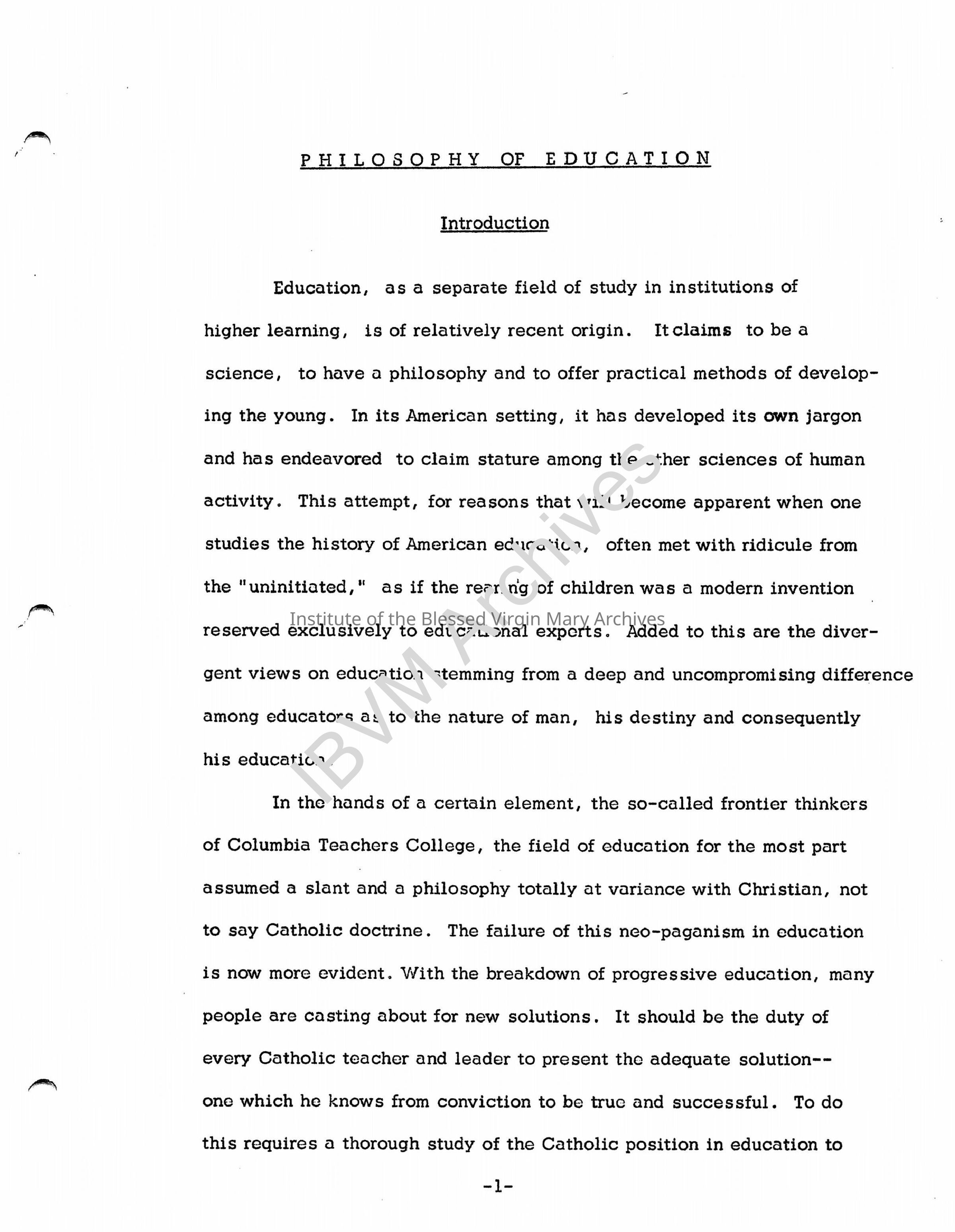 Philosophy of Education: PDF, Watermarked