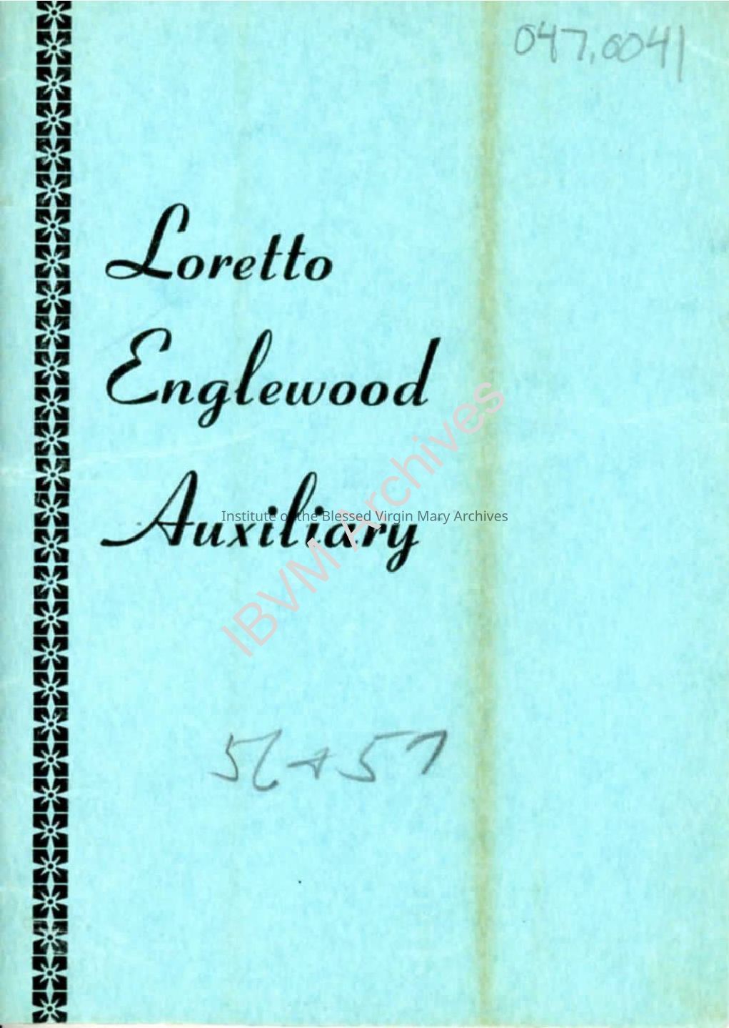 Loretto Englewood Auxiliary Directory, 1956 - 1957: PDF, Watermarked
