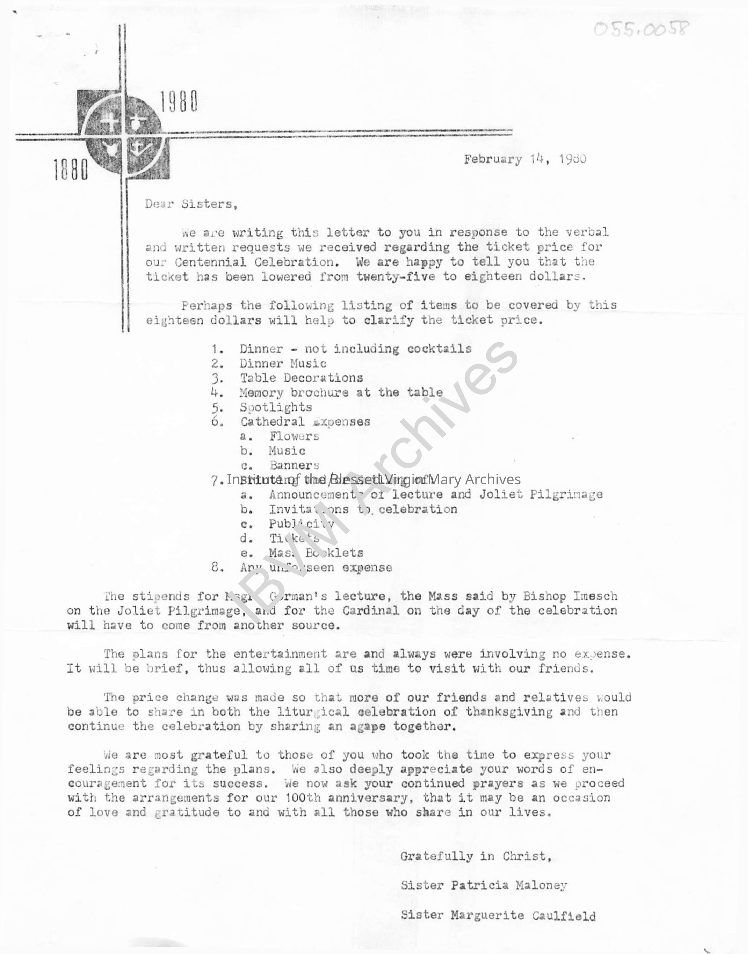 Centennial Letter: PDF, Watermarked