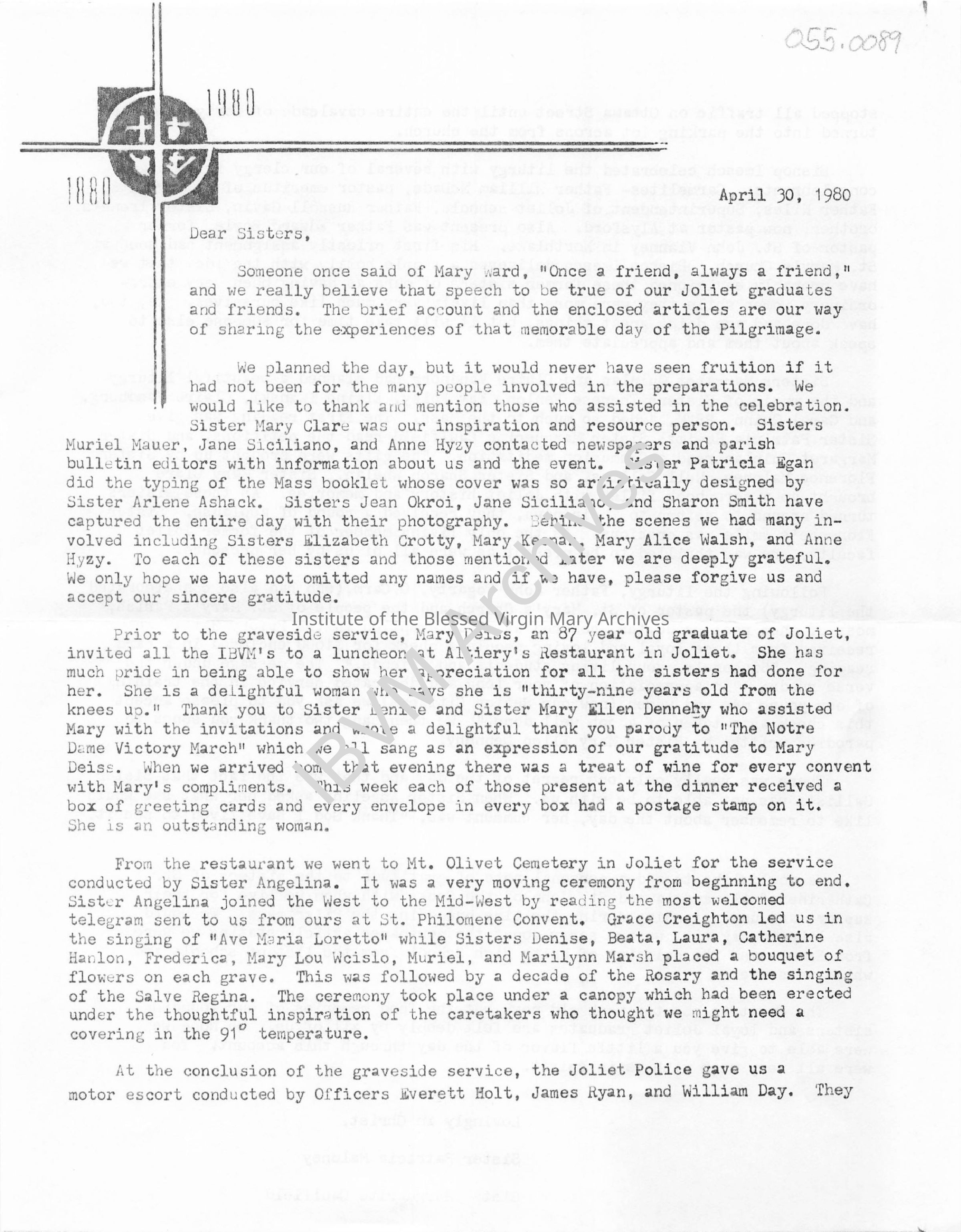 Centennial Recap Letter: PDF, Watermarked