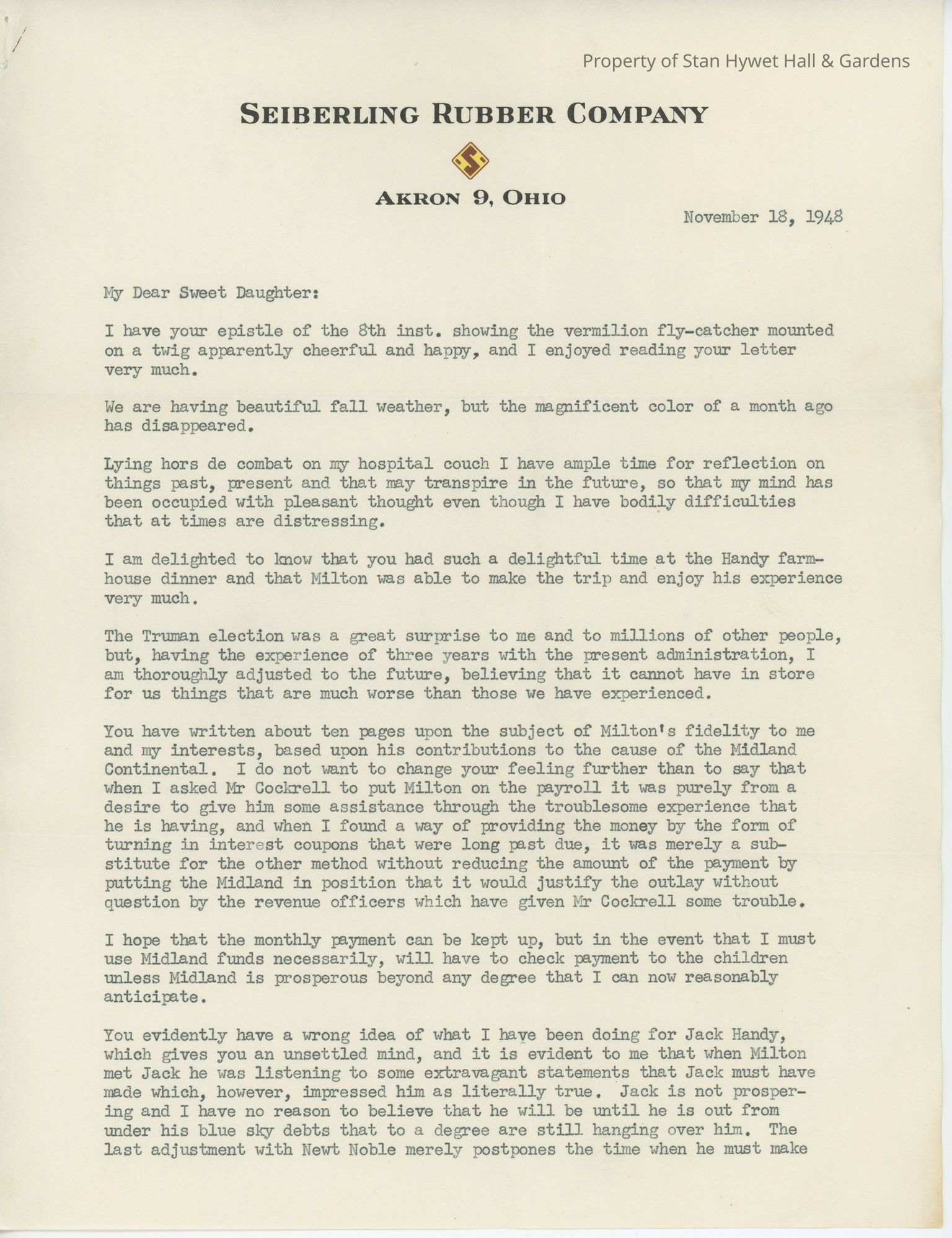 Irene Seiberling Harrison Archival Collection