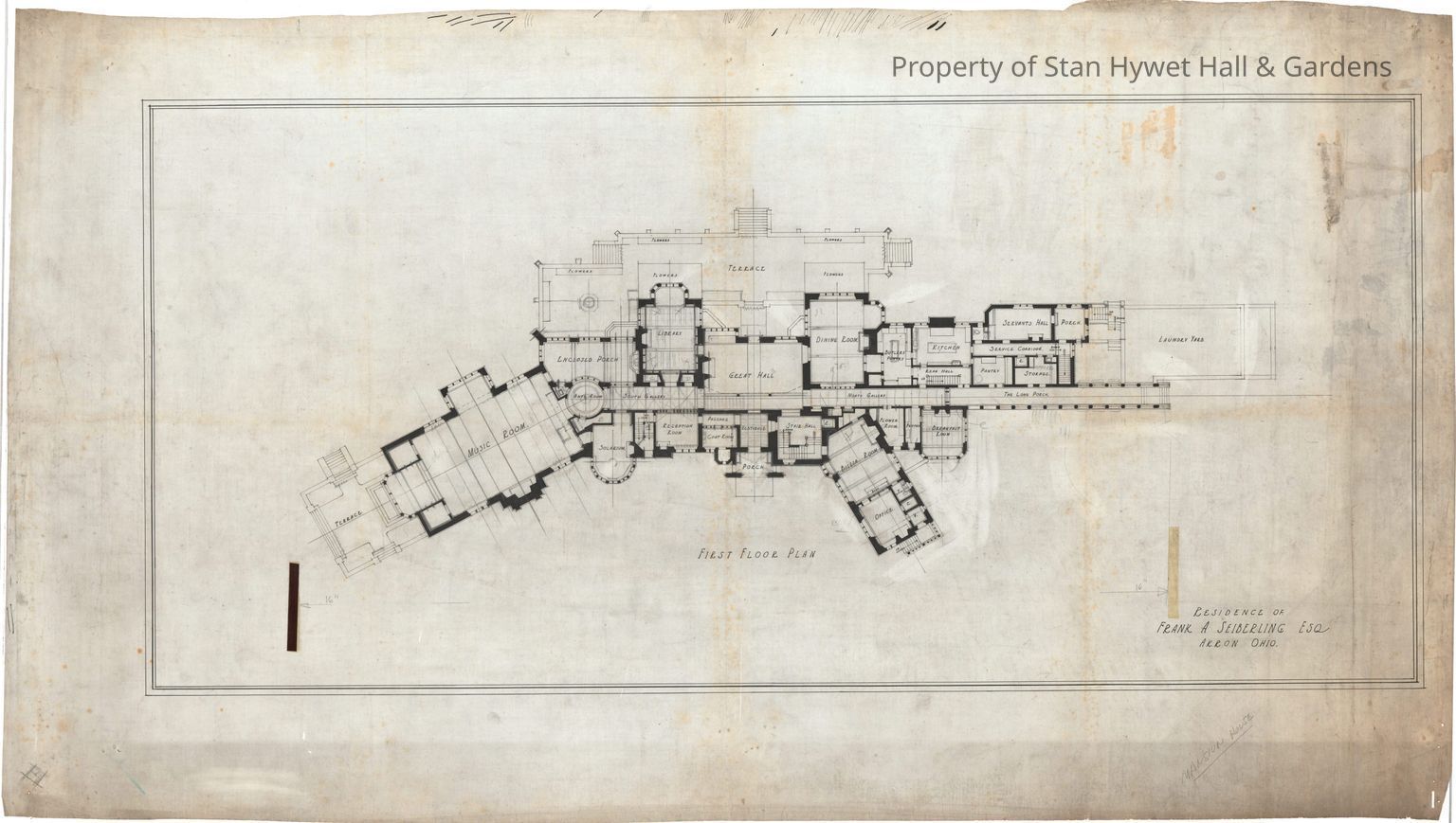 Stan Hywet Construction: Architectural Drawings