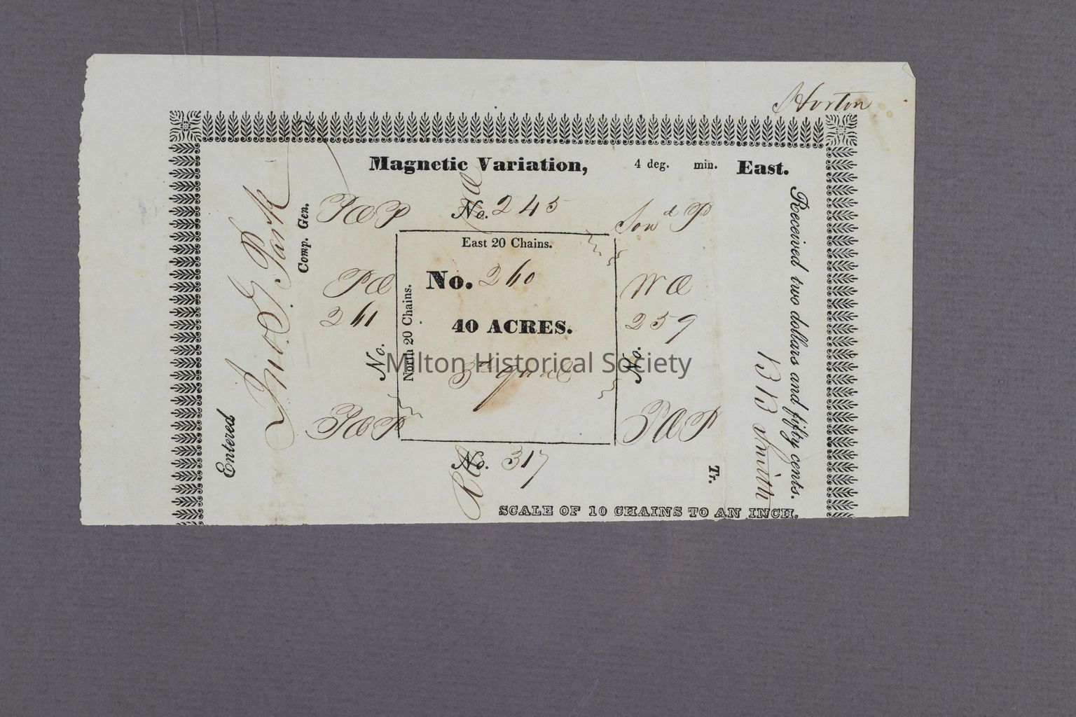 Land Grant Lottery Deeds of the Early 1800s