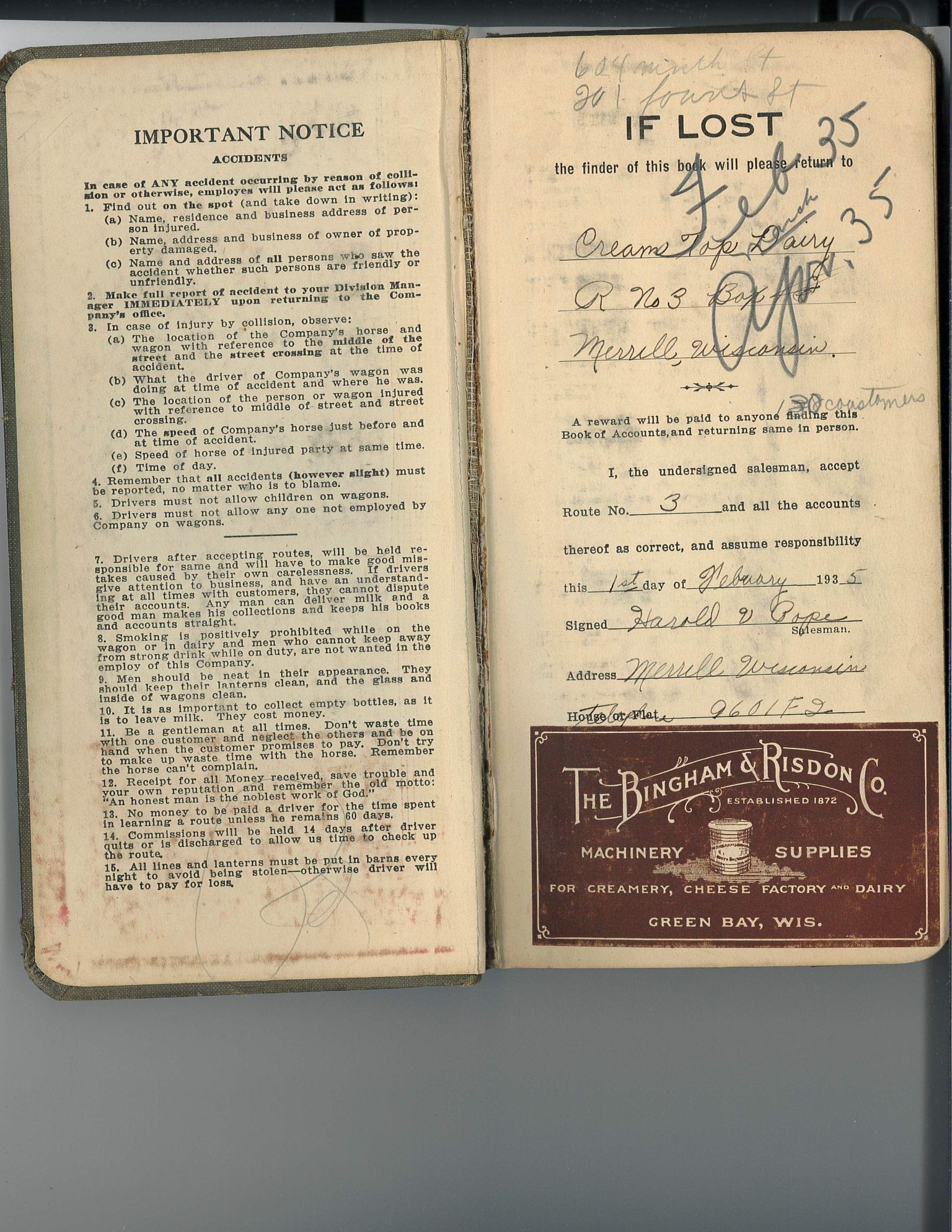 Agriculture_Farm Record Books