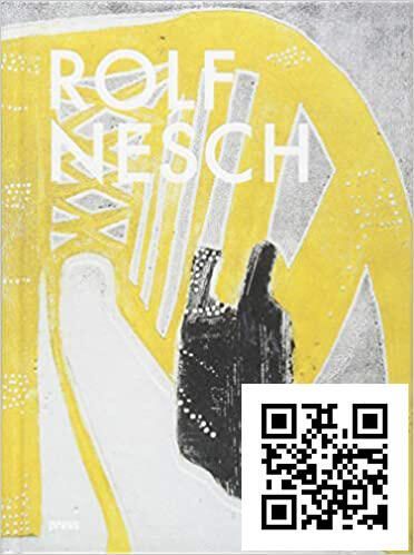 Rolf Nesch Biography with video review: Front cover of the biography of Rolf Nesch by Elvind Otto Hjelle, Translated into English by Alan King, with a handwritten addition, "and Bill Ritchie" in the frontmatter, also two message from Mr. Hjelle and Mr. King in the front, expressing gratitude for the little help Ritchie provided. This book was a gift to him from the author. The book is 336 pages, with illustrations in color included.