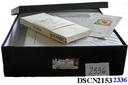 Memorabilia of LMASOCAD: Flush with new ideas and the basic computers and peripherals, and Ellie Matthews and Karl Youngmann's gift of the IBIS System, I conceived of a museum to show the art, design, and mixed projects that had come from our early work with computers and generative art forms. Not trusting the traditional museum as a mere showcase of the past, I wanted to include a school within the museum - a museum school - because technology was not going to be siloed into a box. This archive is a box, obviously, but my LMOSCACAD was not to be. Howevever, a computer museum would be made on Seattle's SODO district, but without the art and school element. It should be mentioned that a computer recycling company a few blocks from there called R/PC had a room with old computers on display - their own museum. When the IBIS project seemed to be fading and our money and space would no longer allow storing it, I took it to this museum. However, without the documentation and promotion, it is not included in either place. Even though I produced newsletters and a brochure, LMOSCACAD never was.