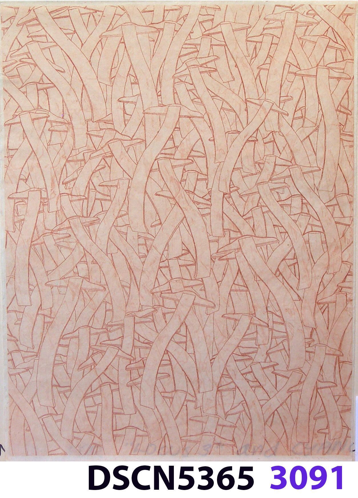 Wave Square School: I was at a fish hatchery, and, looking in the water it was all dark. I thought, there are no fish!" I blinked, and all of a sudden I could see thousands of fishes. It was a school of fishes. Later, back in my studio I imagined thousands of wave squares in such a school. It inspired me to think of a moving image. For the spaceship crash series I was working on, in my imagination the camera zoomed in and resolved to show a school of wave squares, swimming like a school of fishes.