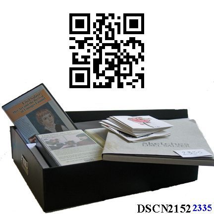 Lisel Salzer Memorabilia: Video transcript: Hi, it's Bill, and what you're looking at is my Lisel Salzer box. It's a box of memorabilia I collected when I was working with Lisel Salzer, the watercolor artist because of her videotape that she made.
That actually was Izumi Kuroiwa and Mark Leonard who made it, and then I did the distribution. This is a christmas card from Lisel from the year 2002 wishing me and my family a happy birthday; and this is another piece in my box of Lisel Salzer memorabilia, the little card that she sent and she said, "Thank you for putting me on the Internet."
And that's a great story. It led to their discovery by experts in Austria about this lost treasure that Lisel Salzer was.