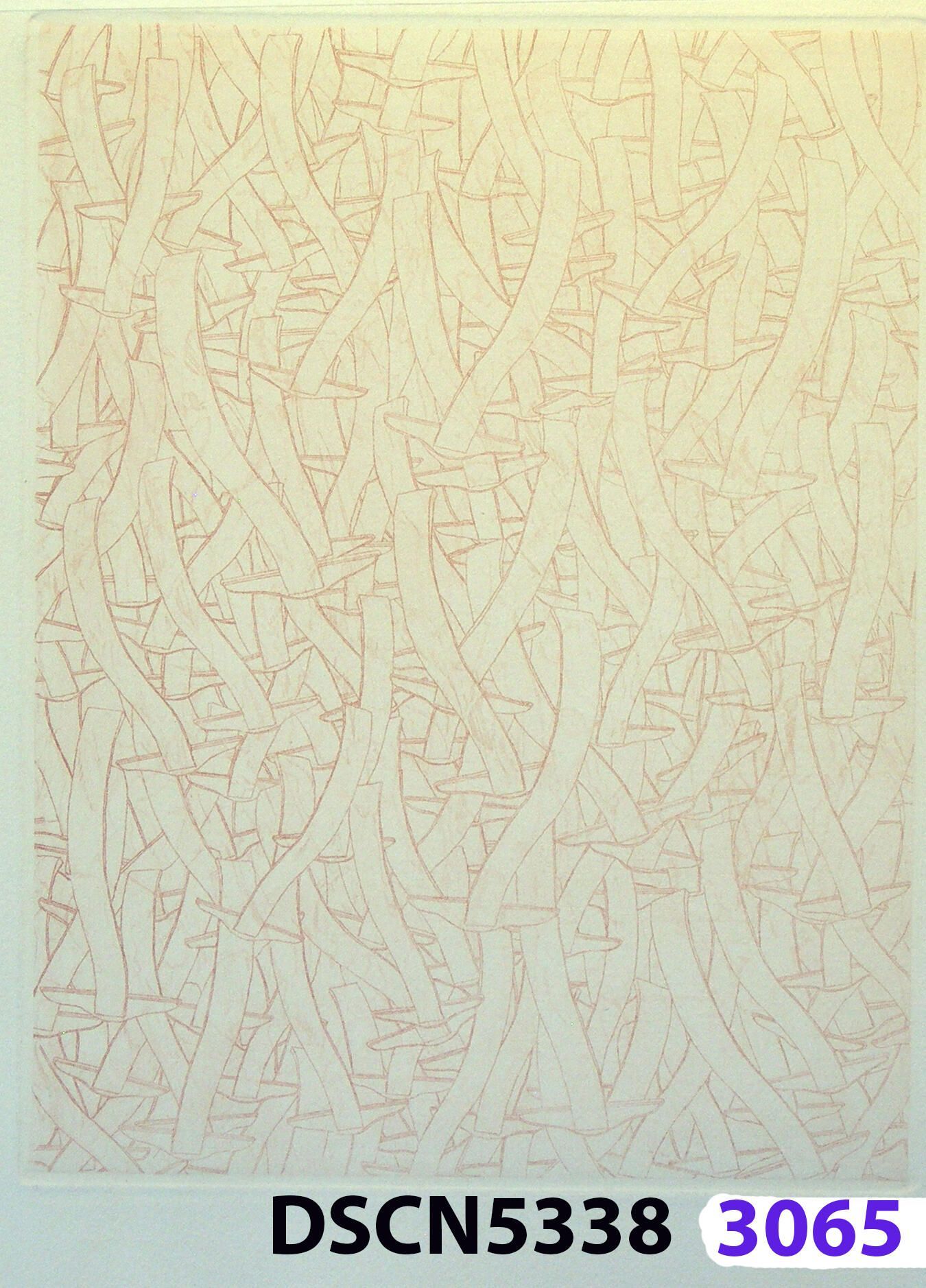 Wave Square School – variation: I was at a fish hatchery, and, looking in the water it was all dark. I thought, there are no fish!" I blinked, and all of a sudden I could see thousands of fishes. It was a school of fishes. Later, back in my studio I imagined thousands of wave squares in such a school. It inspired me to think of a moving image. For the spaceship crash series I was working on, in my imagination the camera zoomed in and resolved to show a school of wave squares, swimming like a school of fishes.