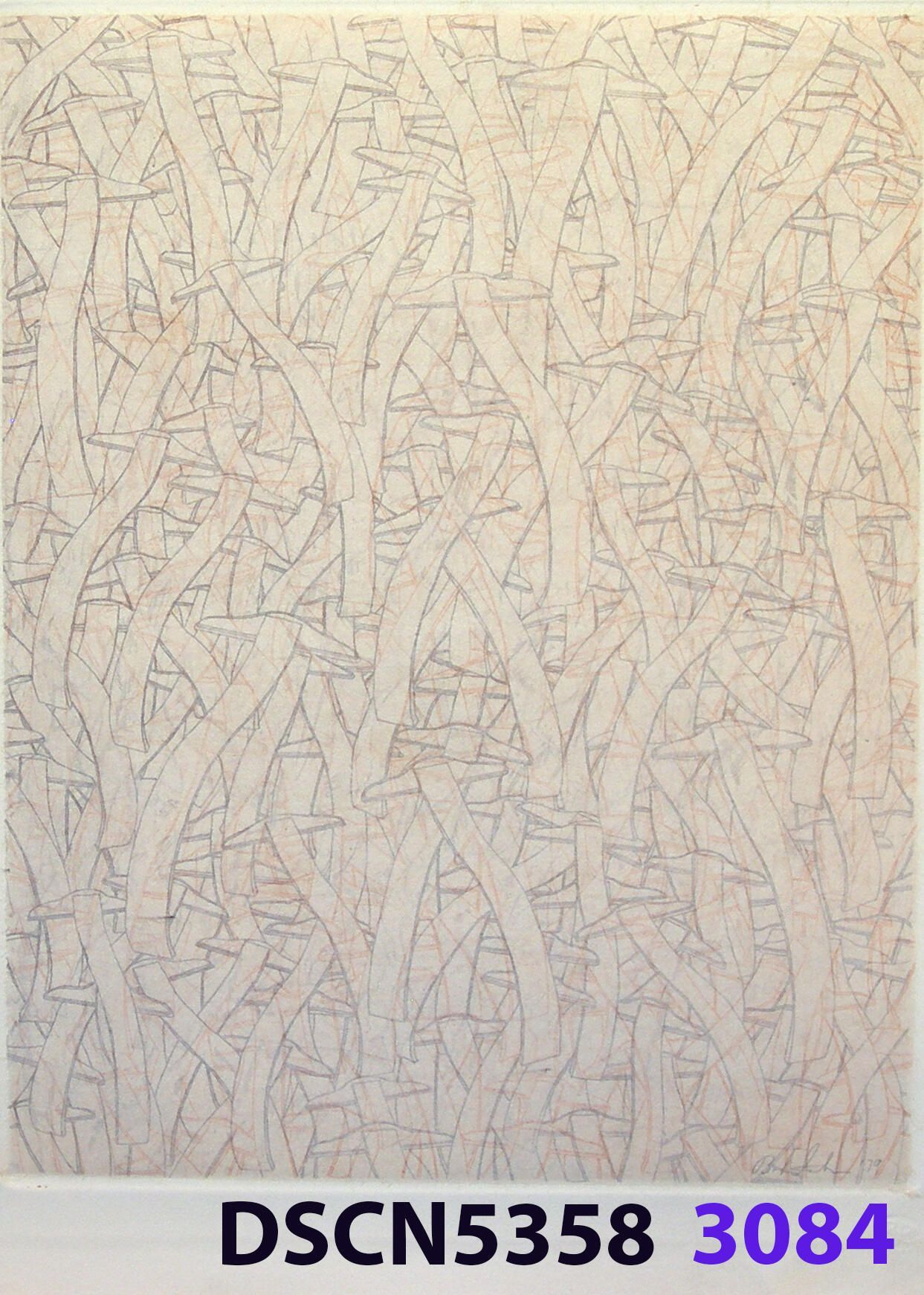 Wave Square School: I was at a fish hatchery, and, looking in the water it was all dark. I thought, there are no fish!" I blinked, and all of a sudden I could see thousands of fishes. It was a school of fishes. Later, back in my studio I imagined thousands of wave squares in such a school. It inspired me to think of a moving image. For the spaceship crash series I was working on, in my imagination the camera zoomed in and resolved to show a school of wave squares, swimming like a school of fishes.