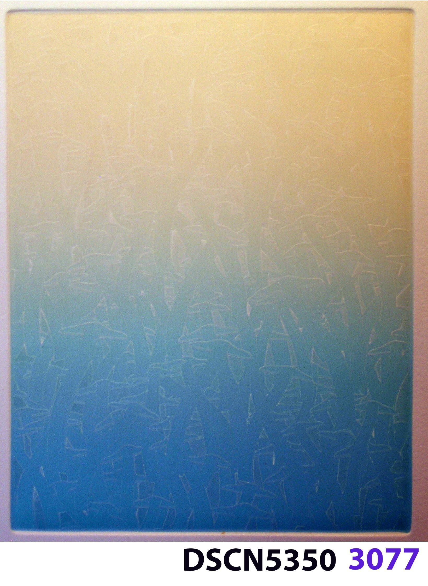 Wave Square School: I was at a fish hatchery, and, looking in the water it was all dark. I thought, there are no fish!" I blinked, and all of a sudden I could see thousands of fishes. It was a school of fishes. Later, back in my studio I imagined thousands of wave squares in such a school. It inspired me to think of a moving image. For the spaceship crash series I was working on, in my imagination the camera zoomed in and resolved to show a school of wave squares, swimming like a school of fishes.