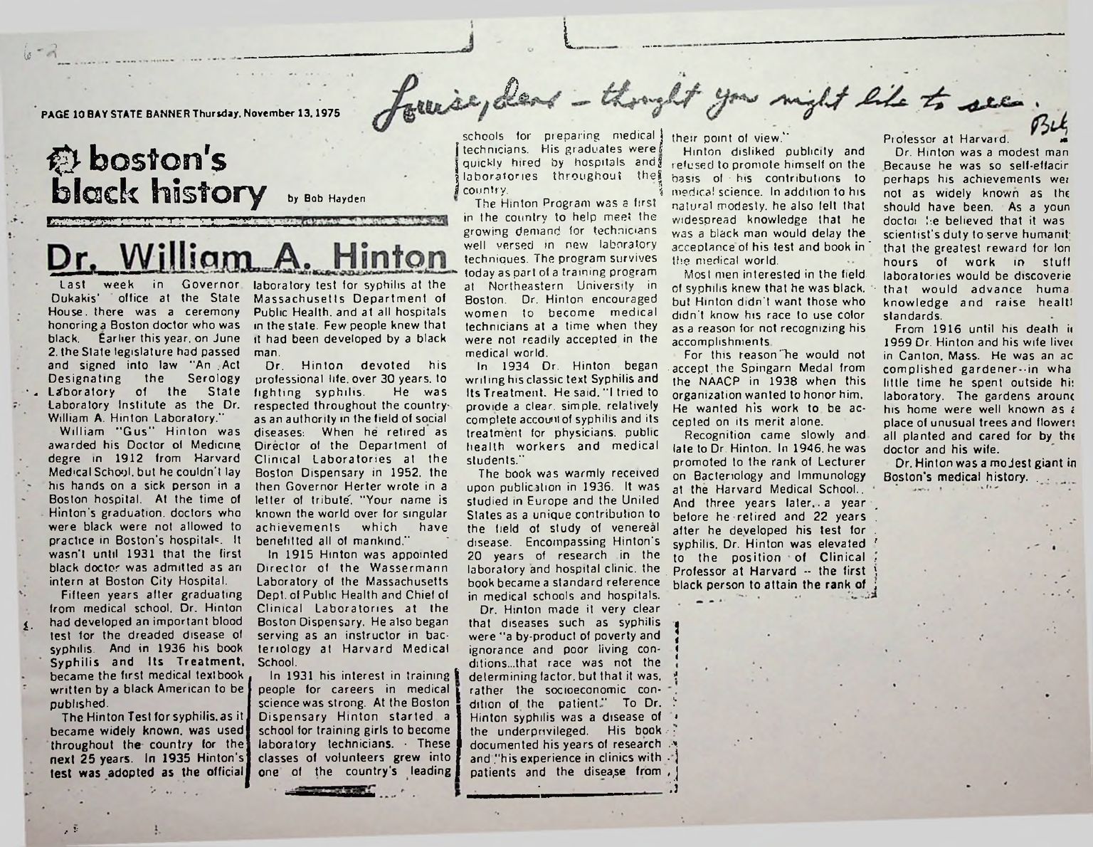 Hinton Papers