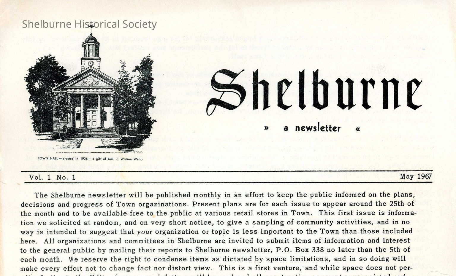 Newspapers - Shelburne News