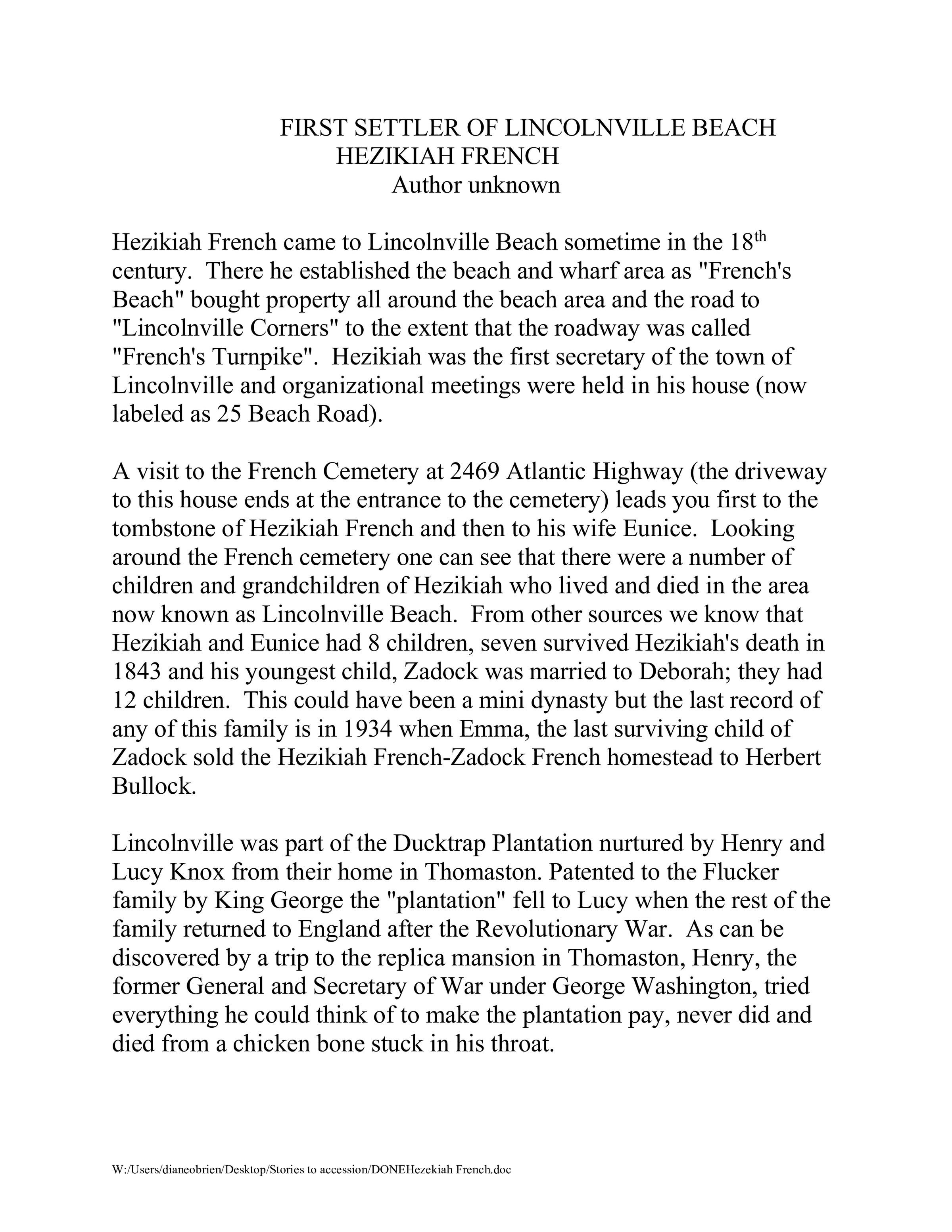 The life of Hezekiah French