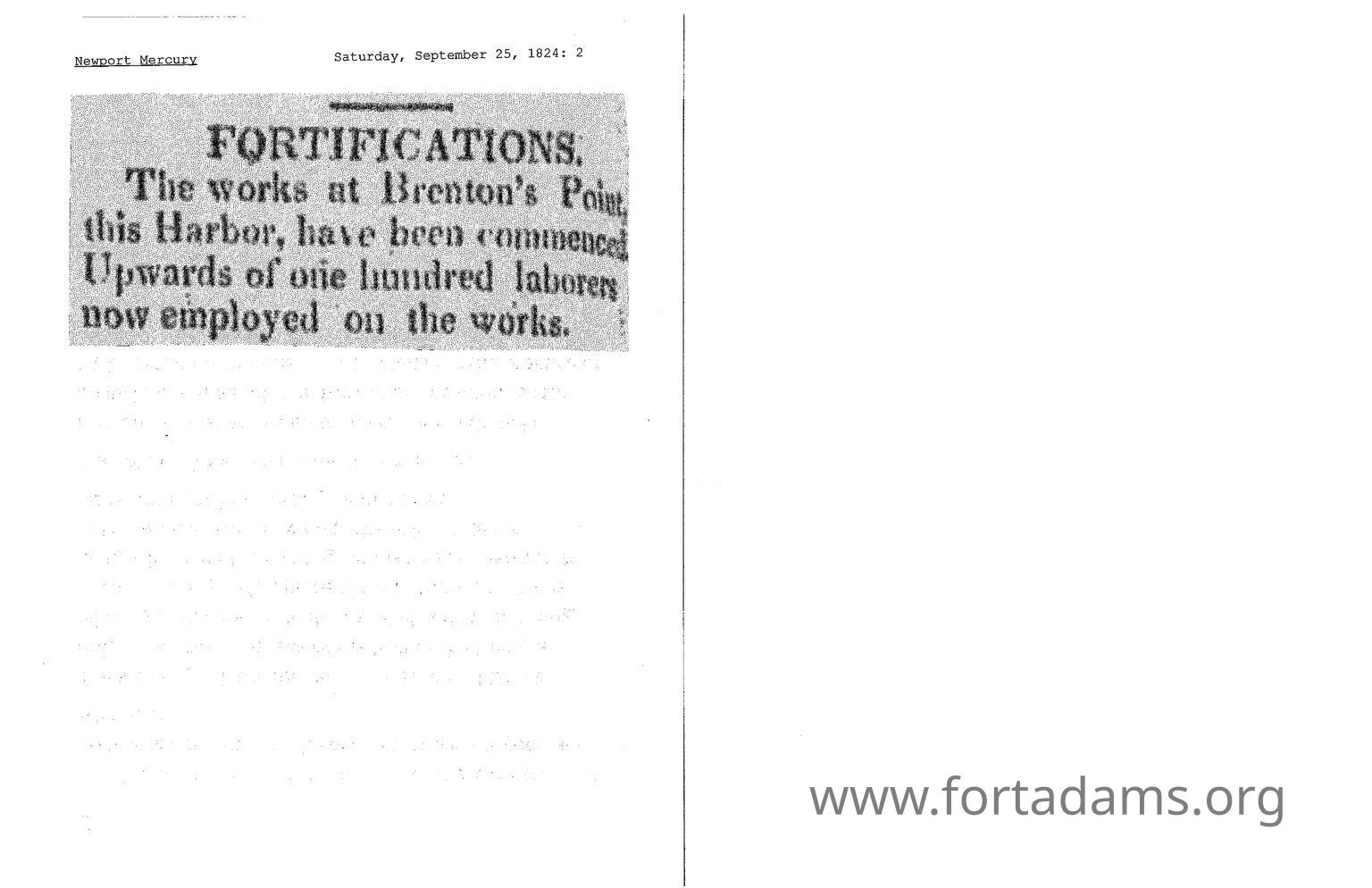 Newpaper articles 1824 - 1842