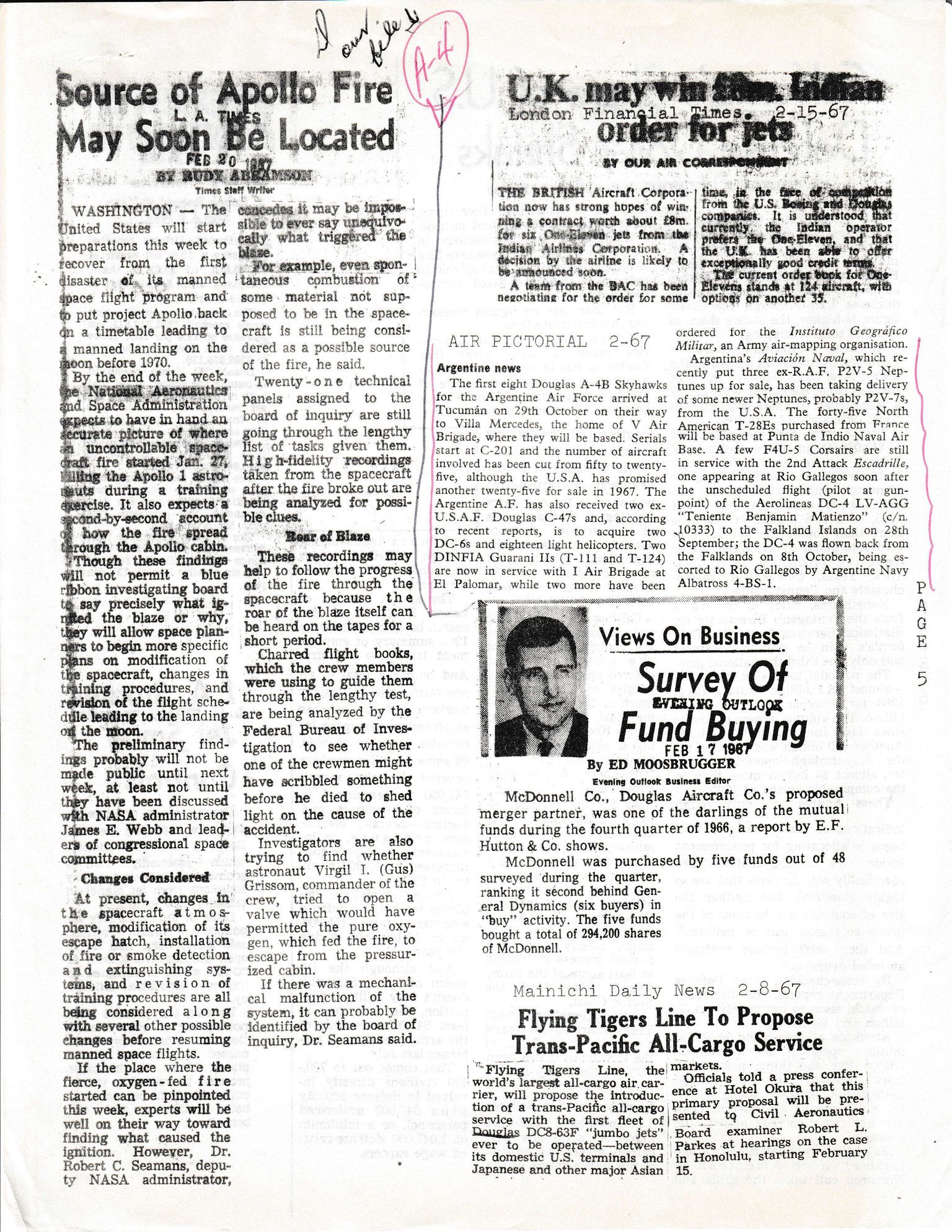A-4 Newspaper Clip-1 Blue Angels