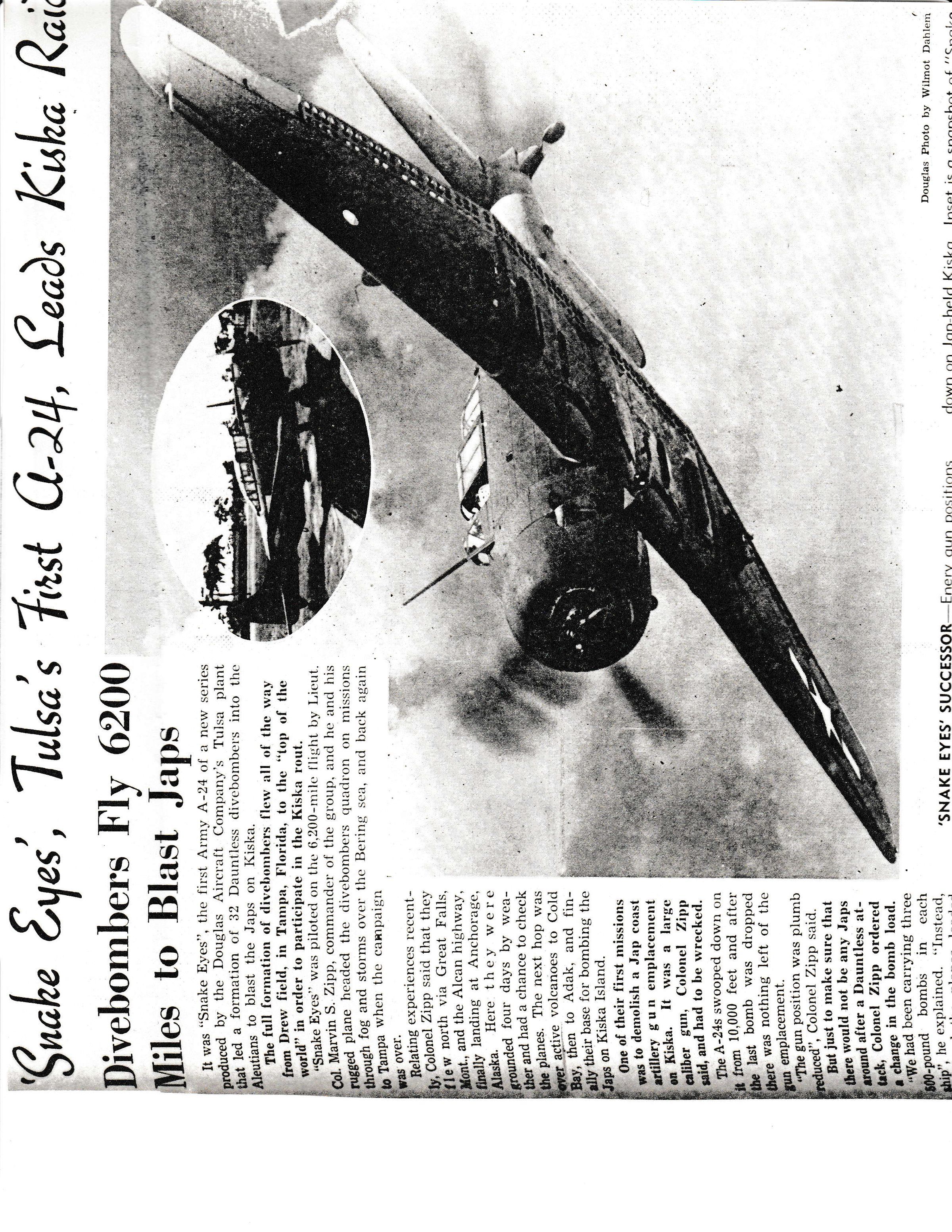 Douglas A-24 (SBD) Dive Bomber