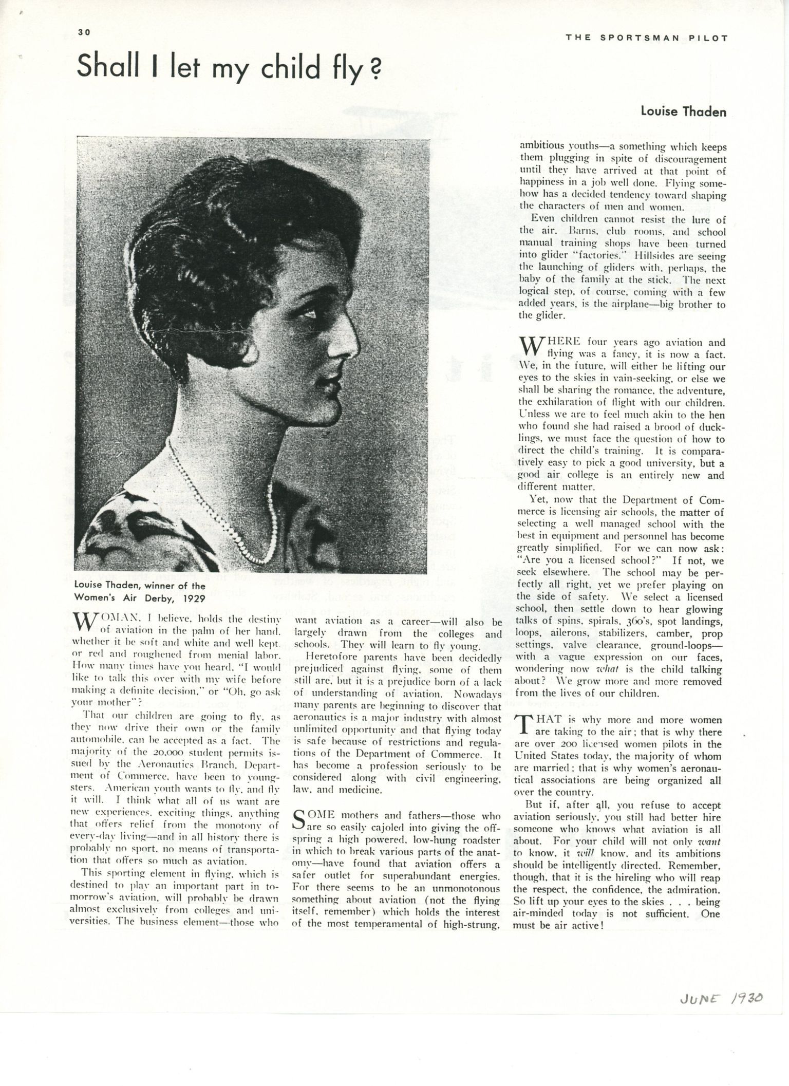 The Sportsman Pilot Publication