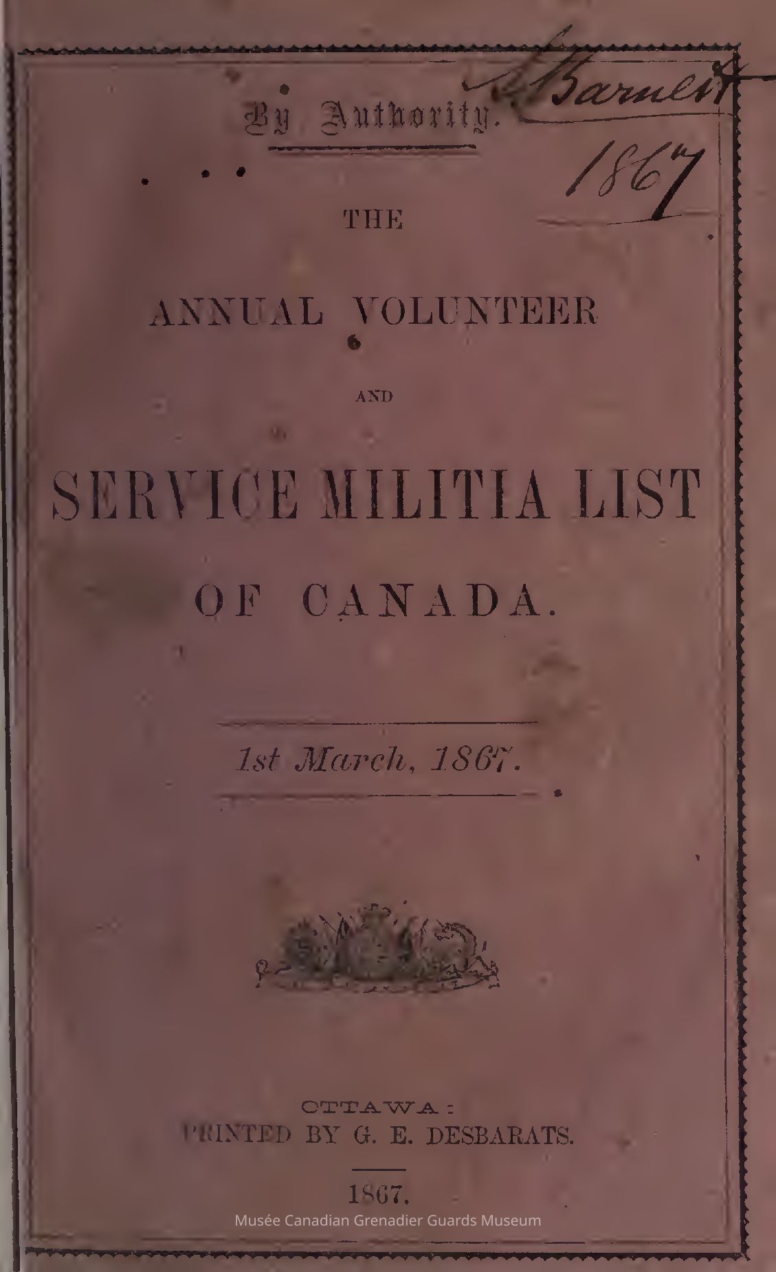 C. The Regiment in Peace Time (1760 - Present)