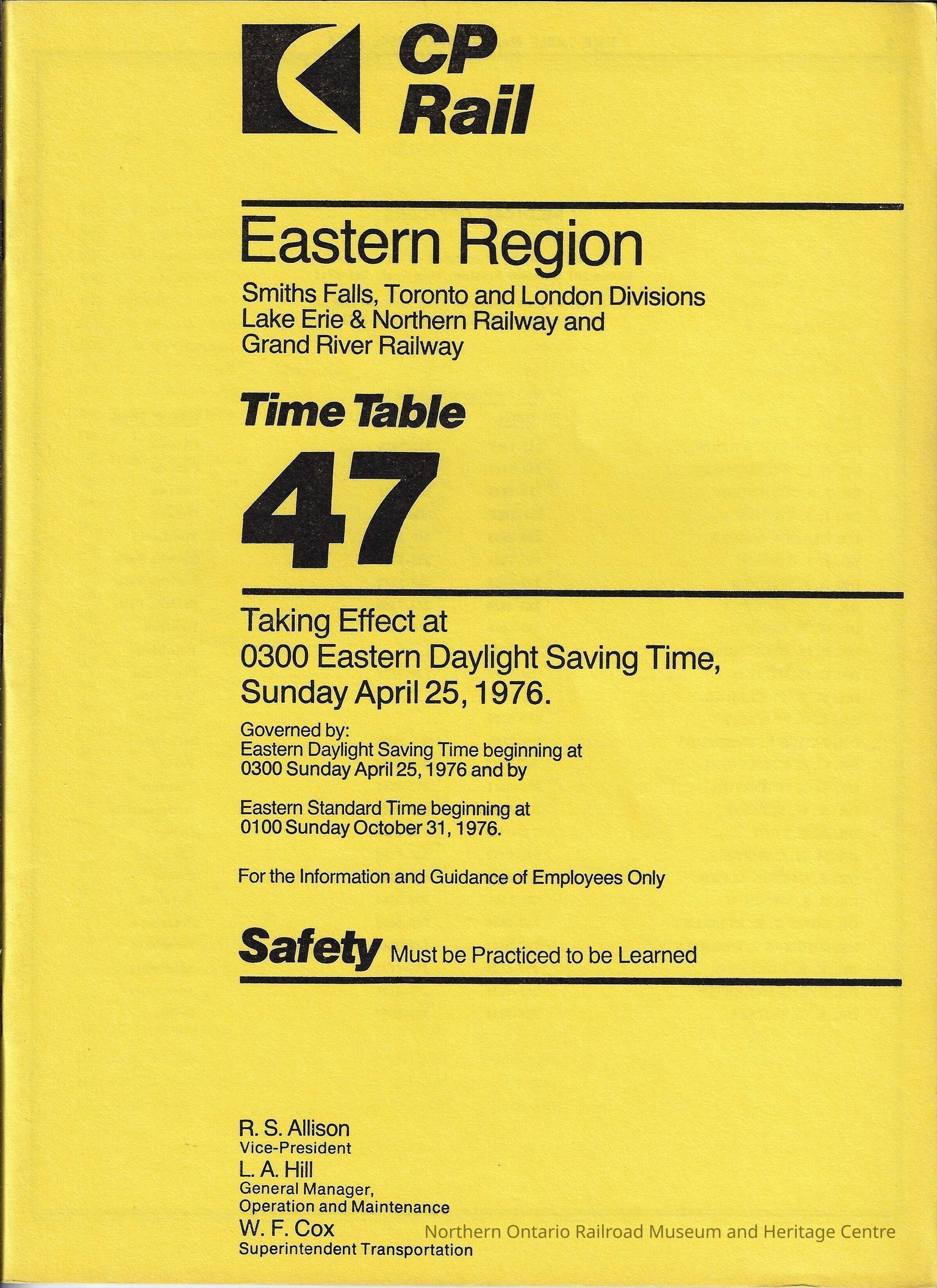Circle Point Caltrain Table CP Rail - Eastern Region Time Table 47