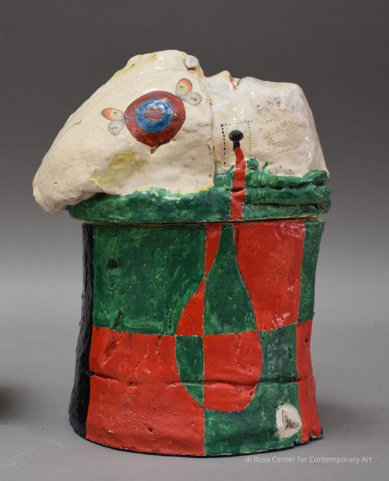 Ghost Jar with Butterflies