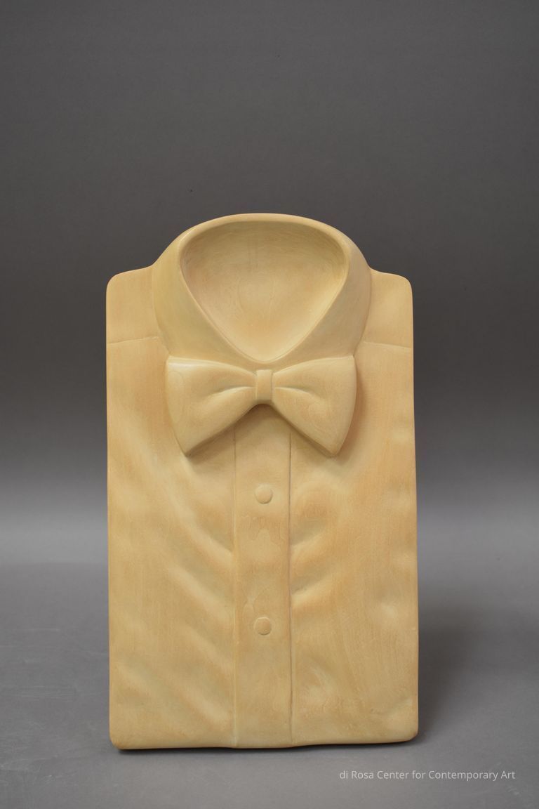 Wood Shirt with Bow Tie