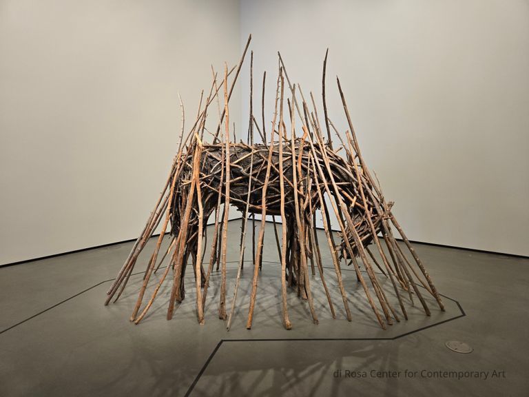 Installation shot from Deborah Butterfield: P.S. These are not horses, Manetti Shrem Museum, Davis