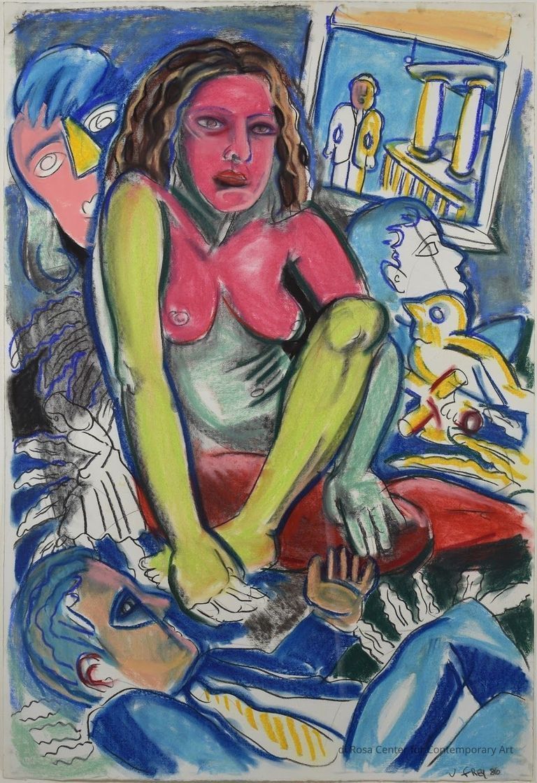 Untitled (Nude/Red Face/Green Legs)