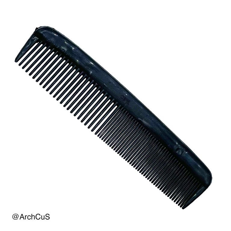 "Cepil" plastic dressing comb, black