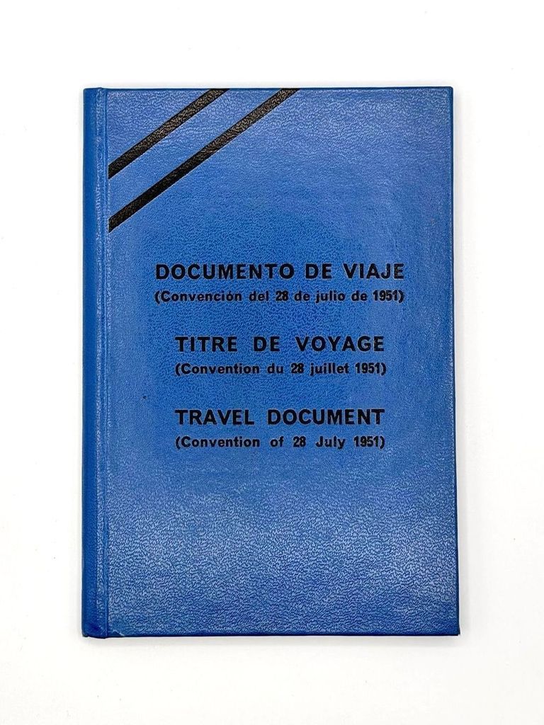 Refugee travel document (1951 Convention "Geneva passport"), issued by Spain to Francisco de Jesús Rivera Figueras (Paquito D'Rivera)