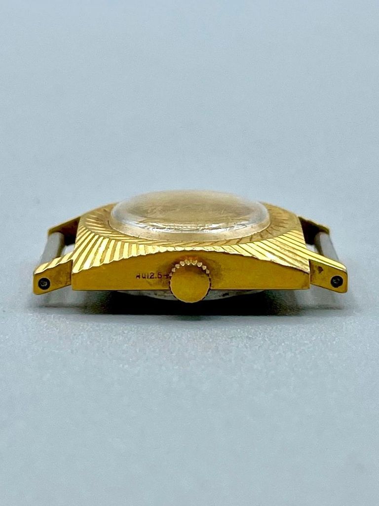 "Chaika" wristwatch (head) – gold-plated, 17 jewels - Image 3