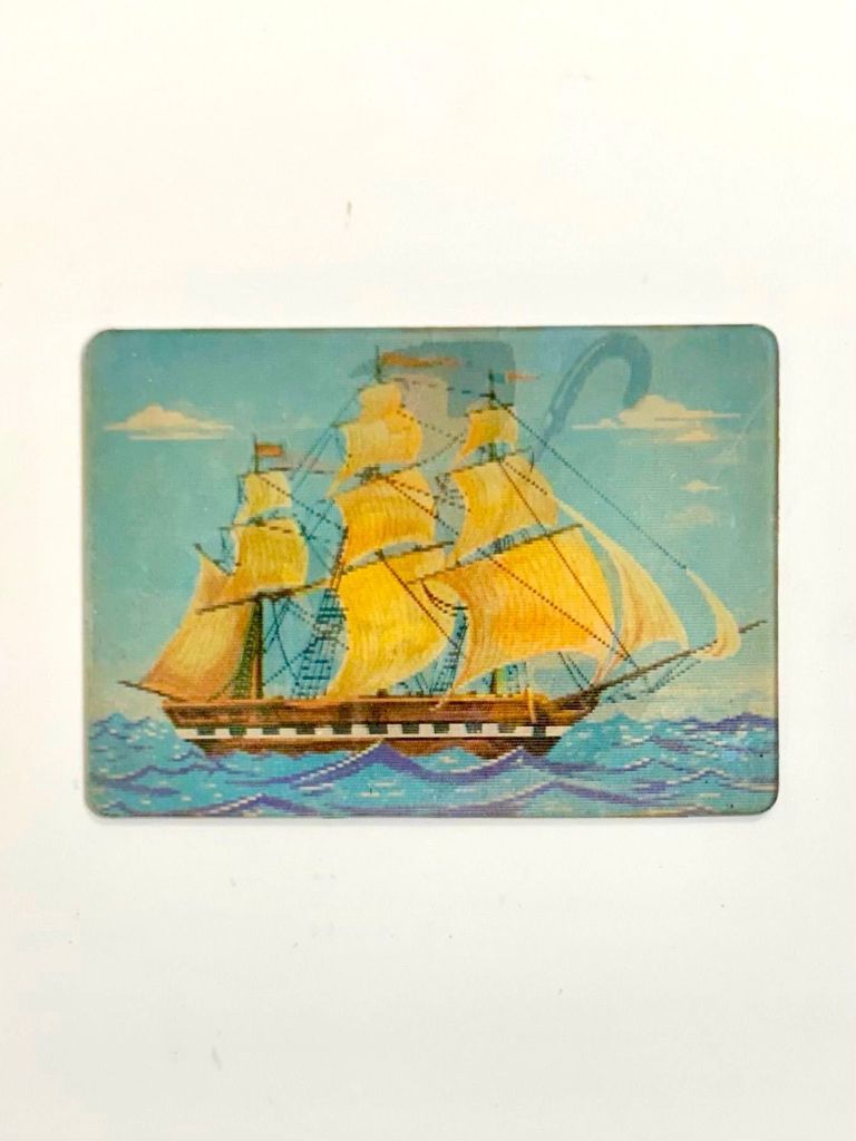 Lenticular ("stereo-vario") pocket calendar, 1987 — Soviet export for the Cuban (Spanish-language) market - Image 2