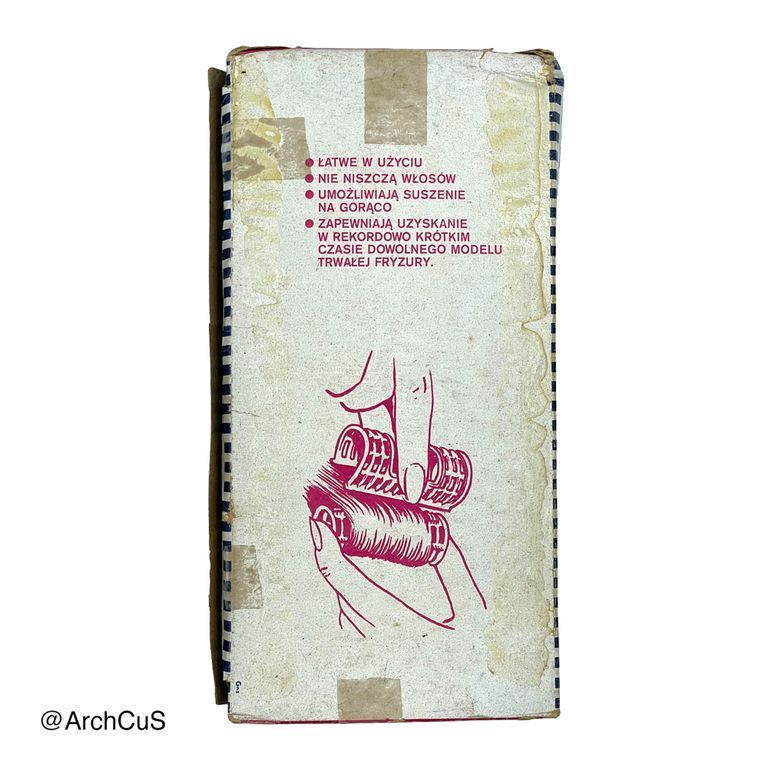 "CLOK" (Maxi) hair-roller box, 10 rollers — empty - Image 2