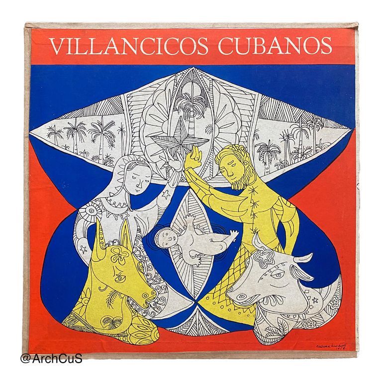 LP record "Villancicos cubanos" — Coro de Madrigalistas, directed by Manuel Ochoa (Puchito 12″ 33⅓ rpm LP, SP-112; matrix ICD-251)